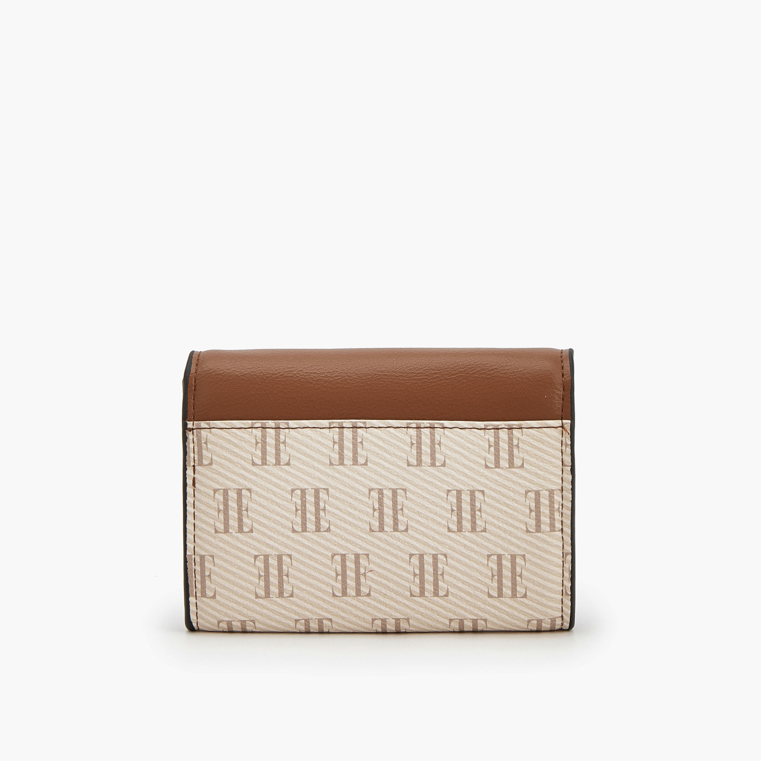 Elle Monogram Wallet with Magnetic Snap Closure-women-bagsandwallets-wallets-image-2