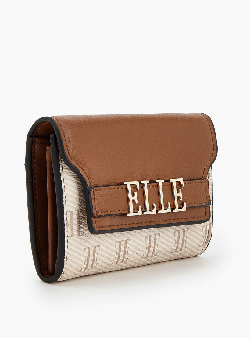 Elle Monogram Wallet with Magnetic Snap Closure-women-bagsandwallets-wallets-image-3