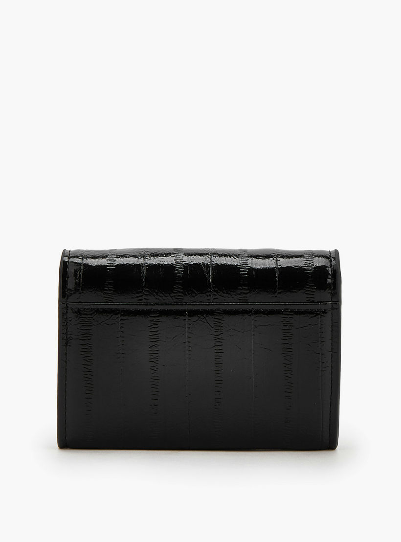 Elle Textured Wallet with Magnetic Snap Closure-women-bagsandwallets-wallets-image-2