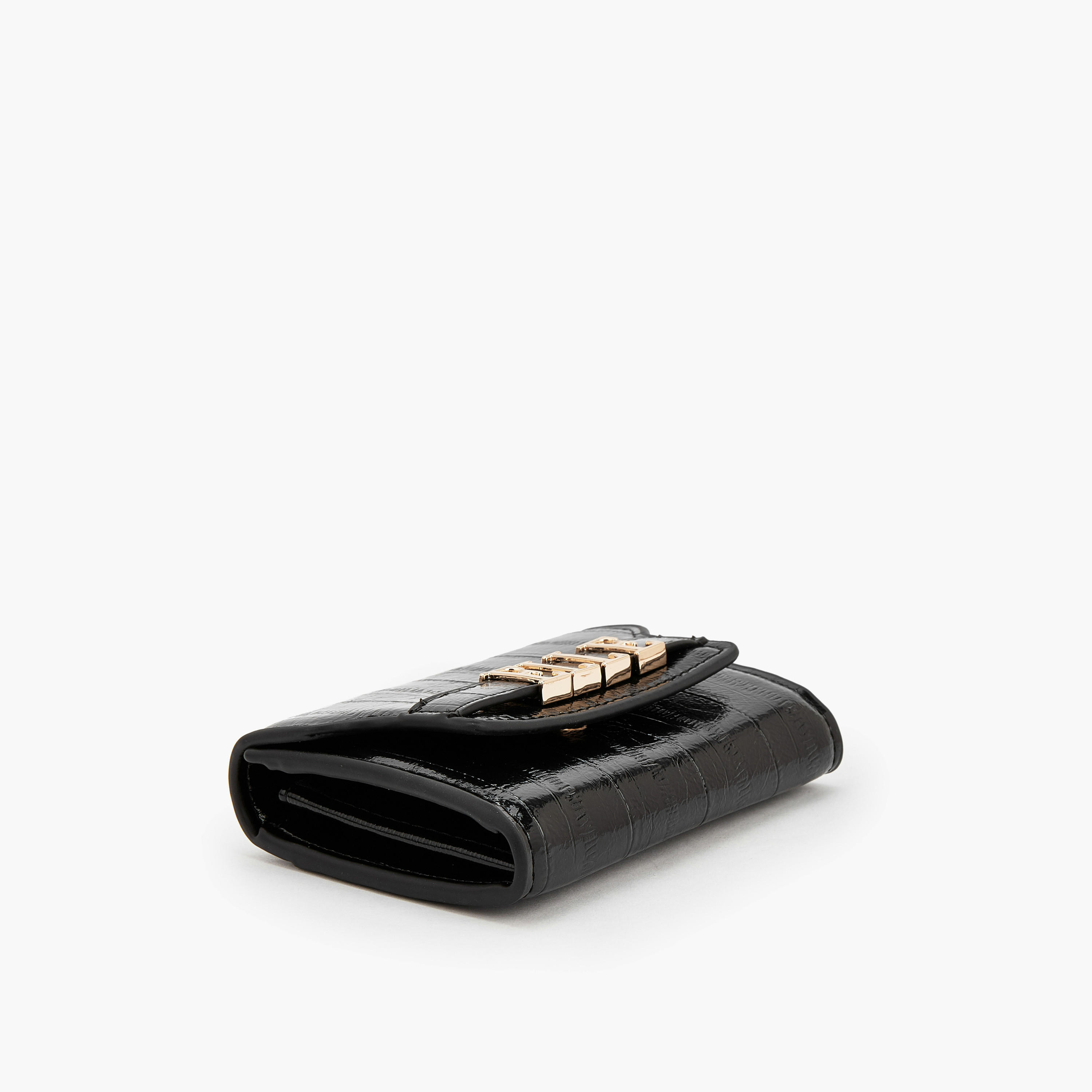 Elle Textured Wallet with Magnetic Snap Closure-women-bagsandwallets-wallets-image-4