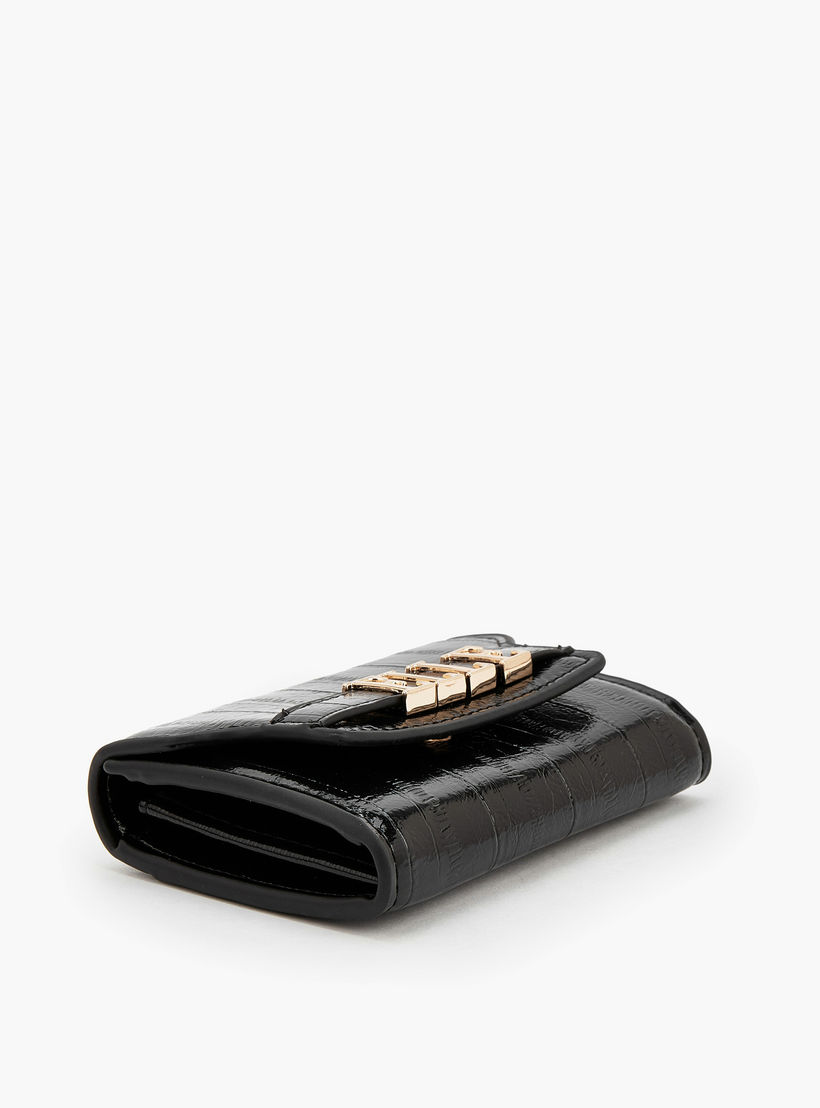 Elle Textured Wallet with Magnetic Snap Closure-women-bagsandwallets-wallets-image-4
