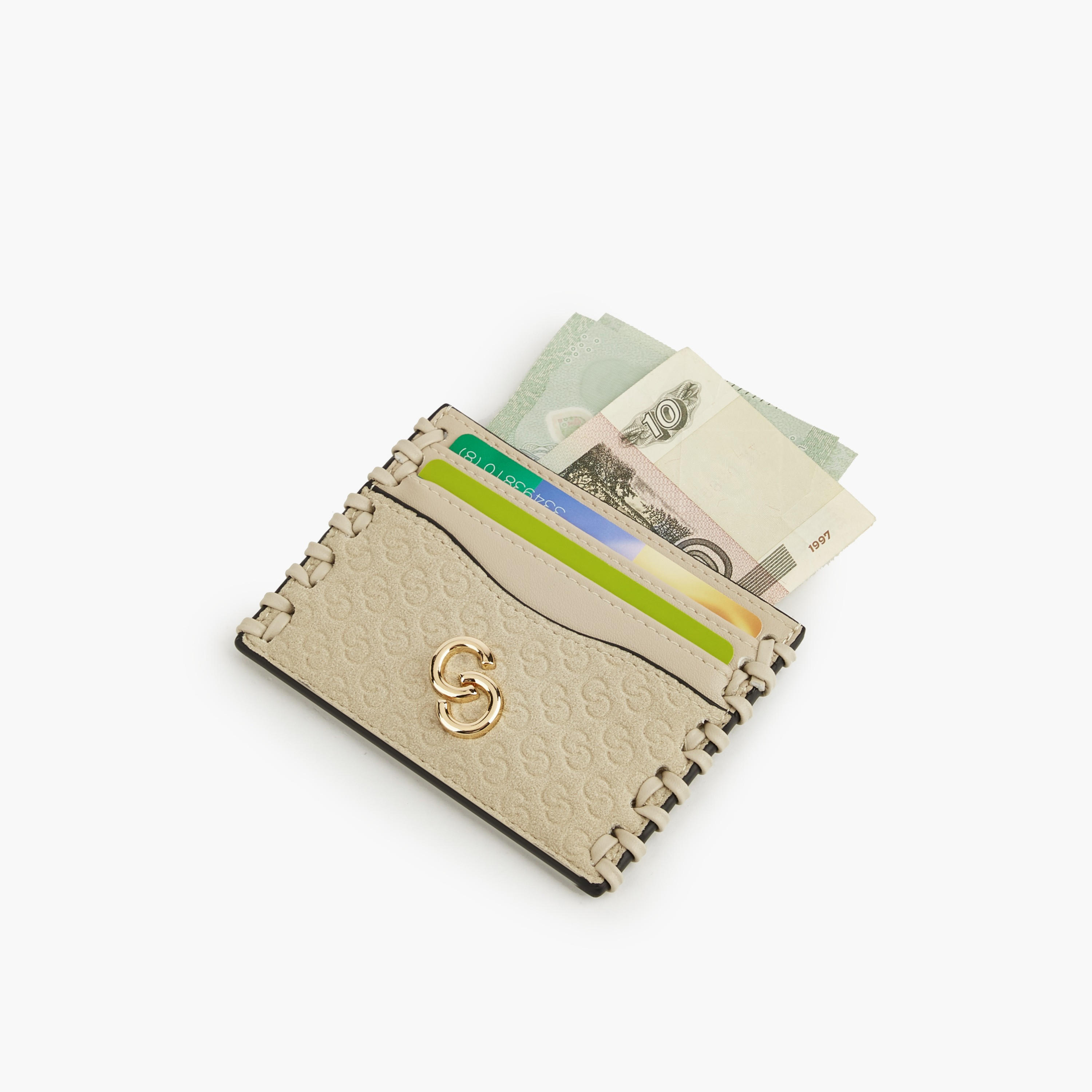 Celeste Monogram Embossed Card Holder-women-bagsandwallets-wallets-image-6