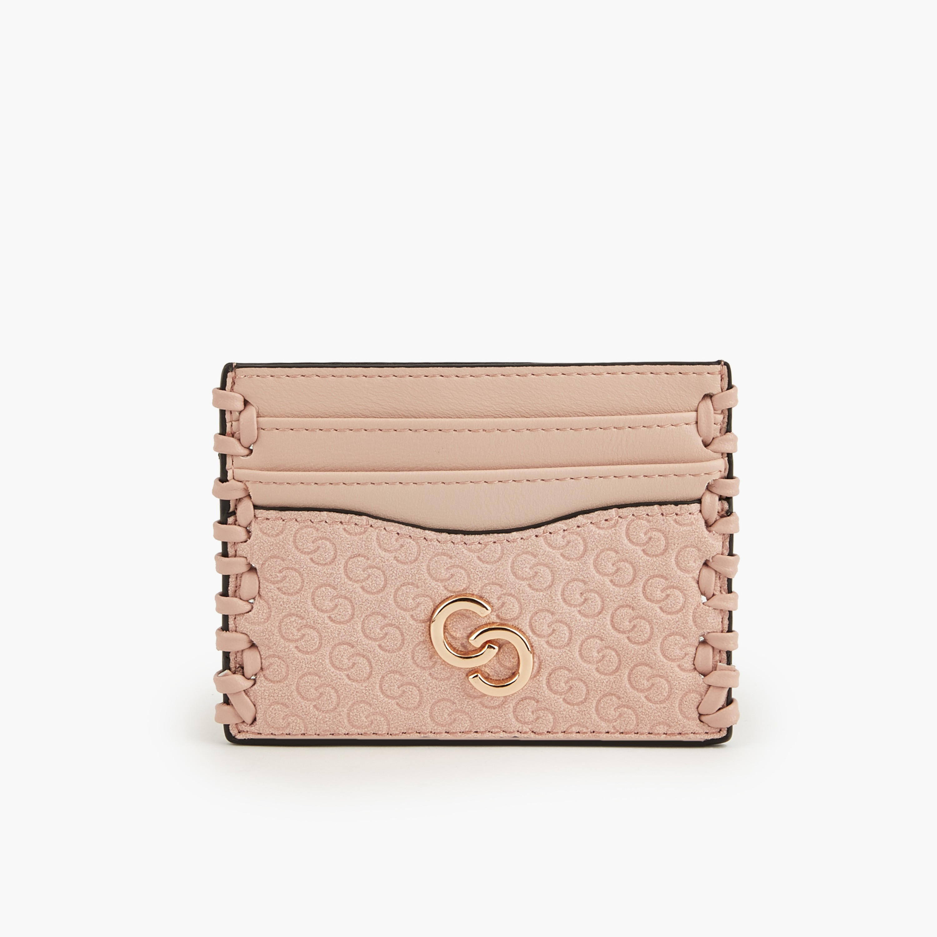 حافظة بطاقات بنقوش مونوجرام من سيليست-women-bagsandwallets-wallets-image-1