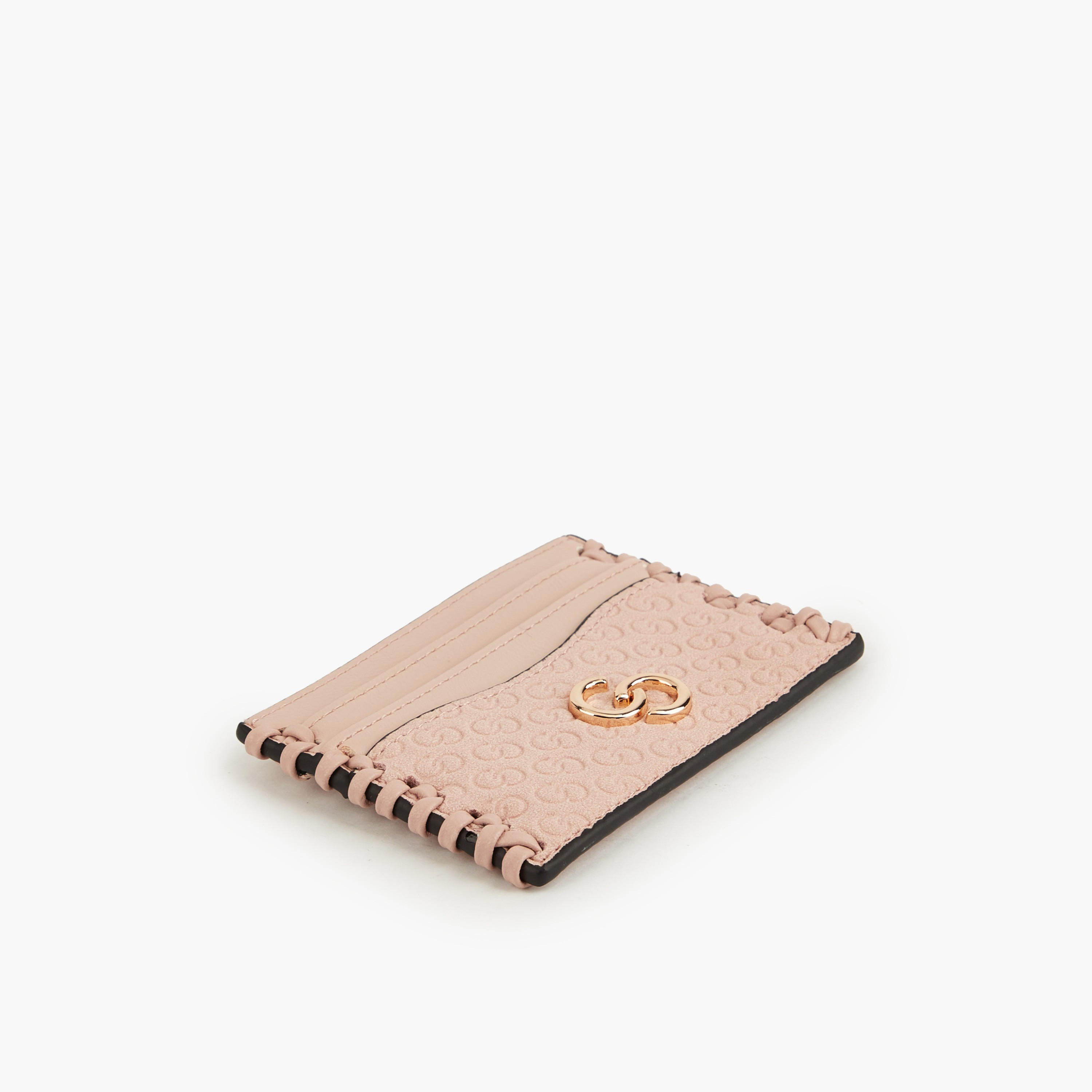 حافظة بطاقات بنقوش مونوجرام من سيليست-women-bagsandwallets-wallets-image-4