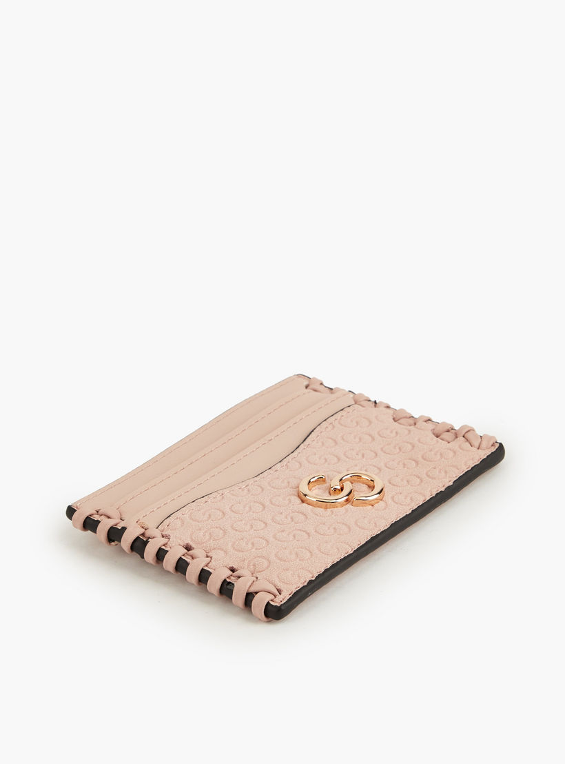 حافظة بطاقات بنقوش مونوجرام من سيليست-women-bagsandwallets-wallets-image-4