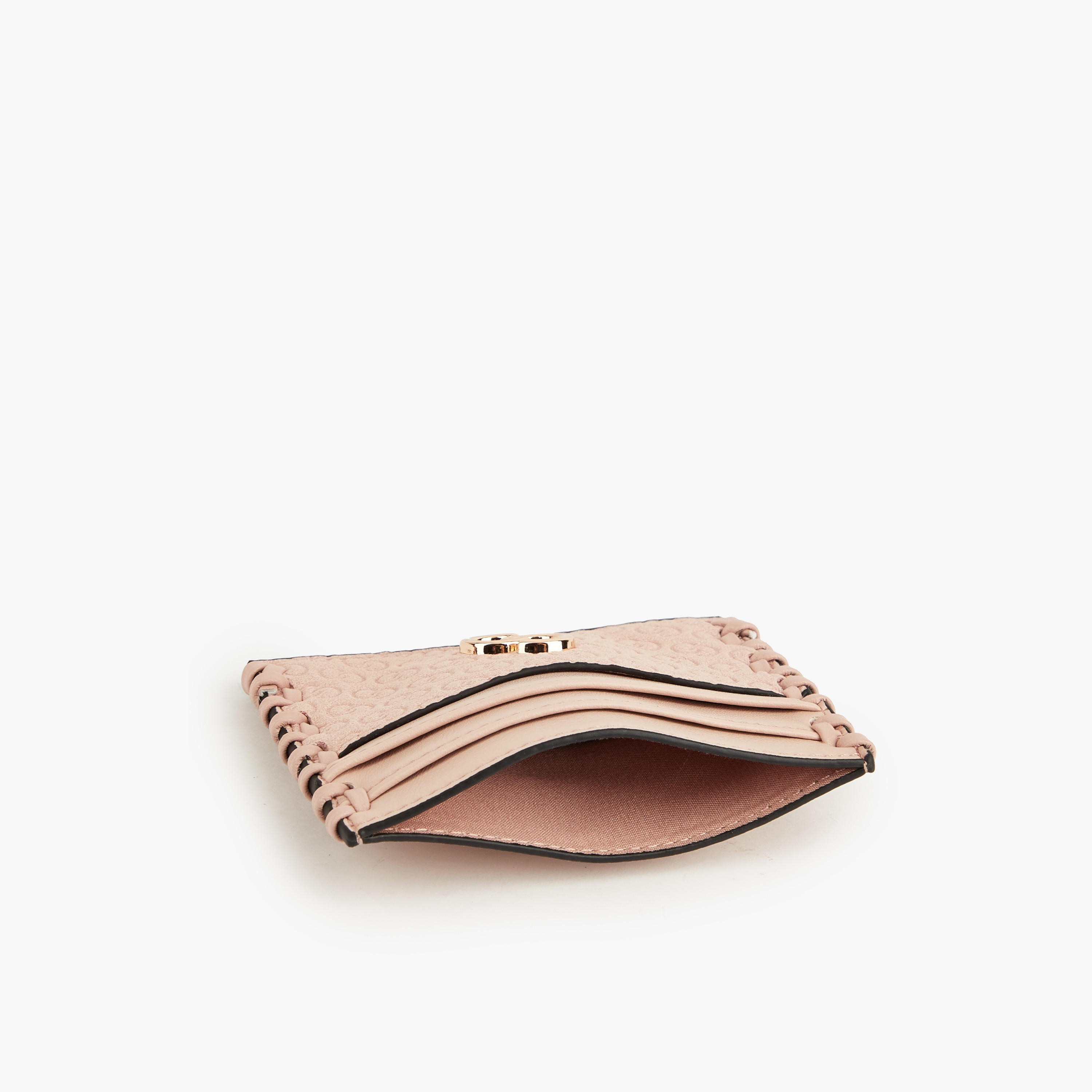 حافظة بطاقات بنقوش مونوجرام من سيليست-women-bagsandwallets-wallets-image-7