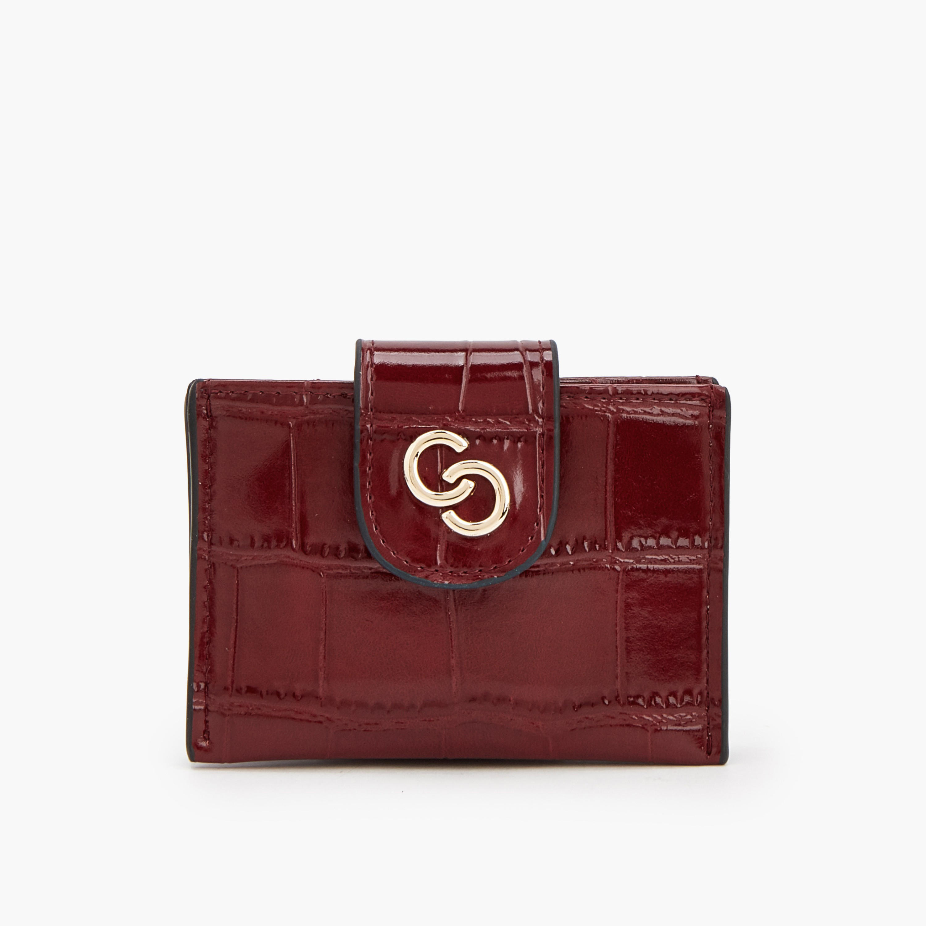 Celeste Textured Wallet with Button Flap-women-bagsandwallets-wallets-image-1