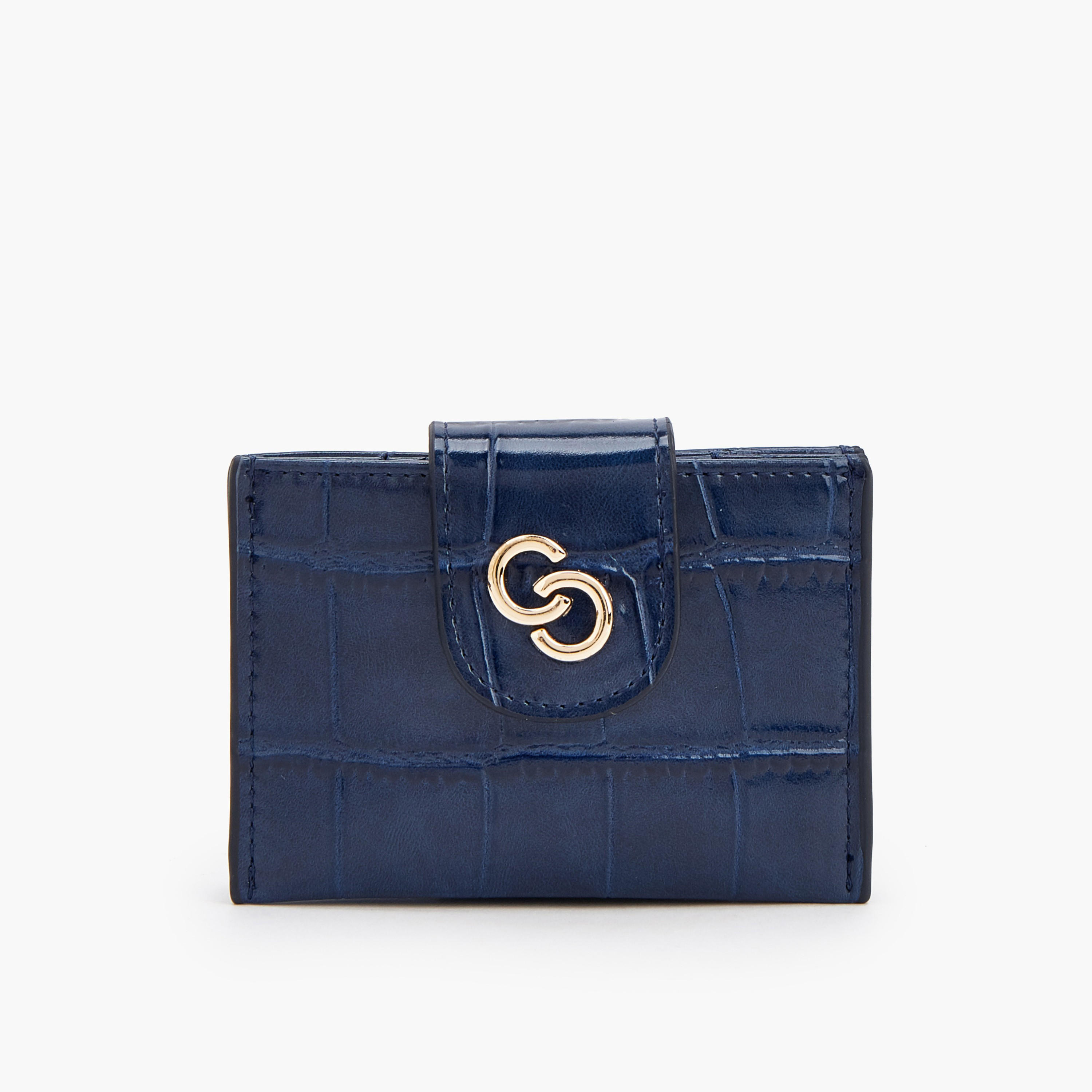 Celeste Textured Wallet with Button Flap-women-bagsandwallets-wallets-image-1