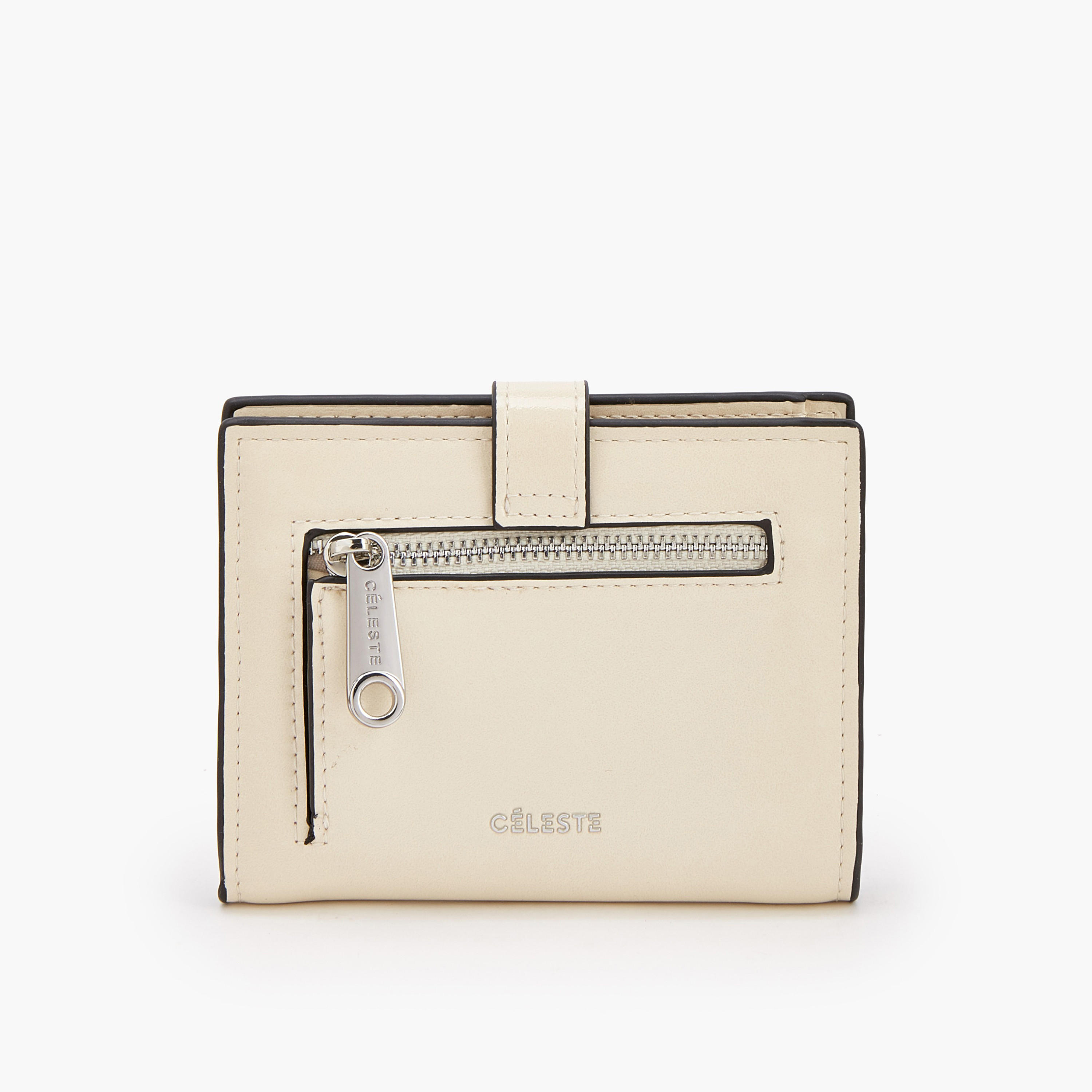 محفظة ثنائية الطي بإبزيم وتفاصيل غرز من سيليست-women-bagsandwallets-wallets-image-2