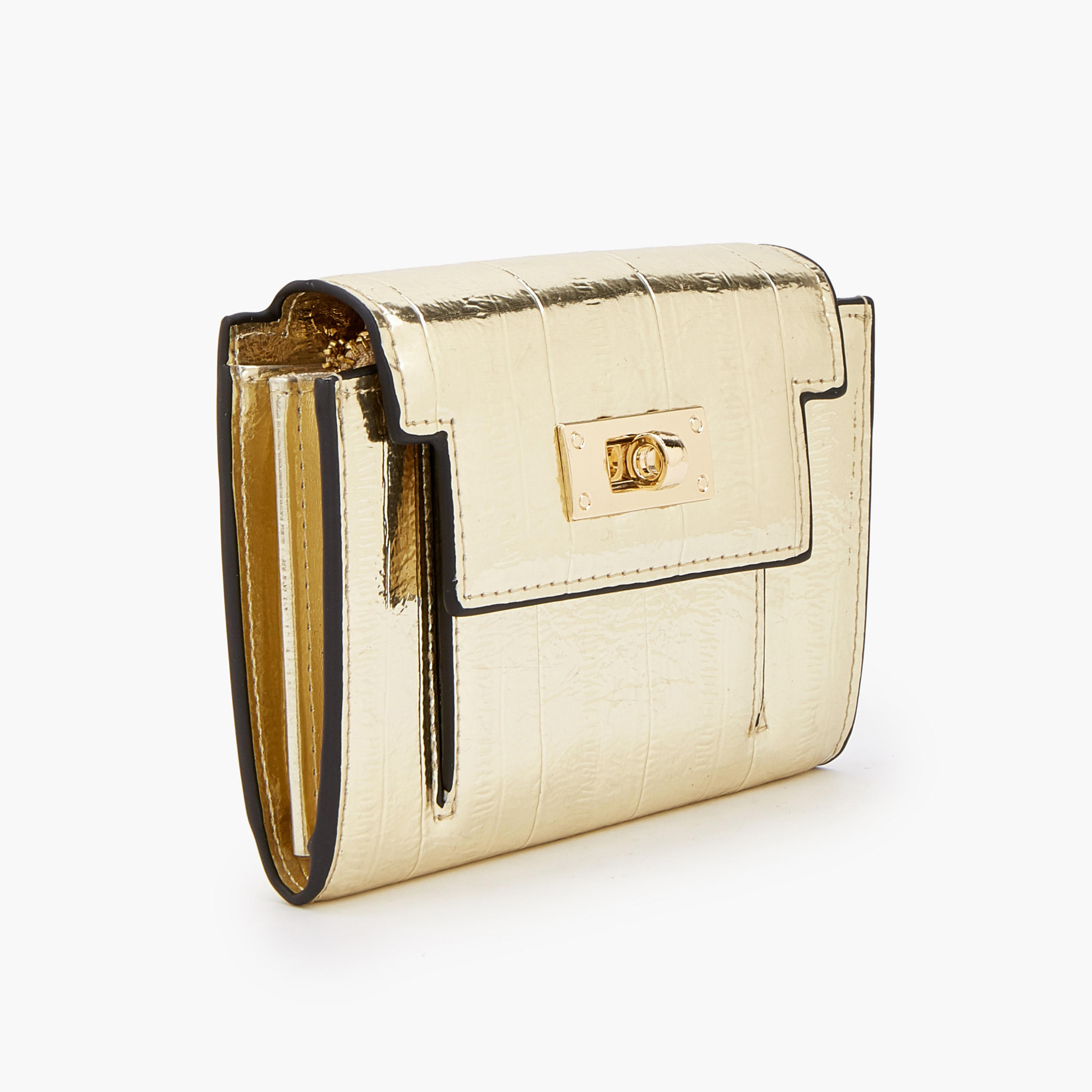 Celeste Metallic Wallet with Twist Lock-women-bagsandwallets-wallets-image-3