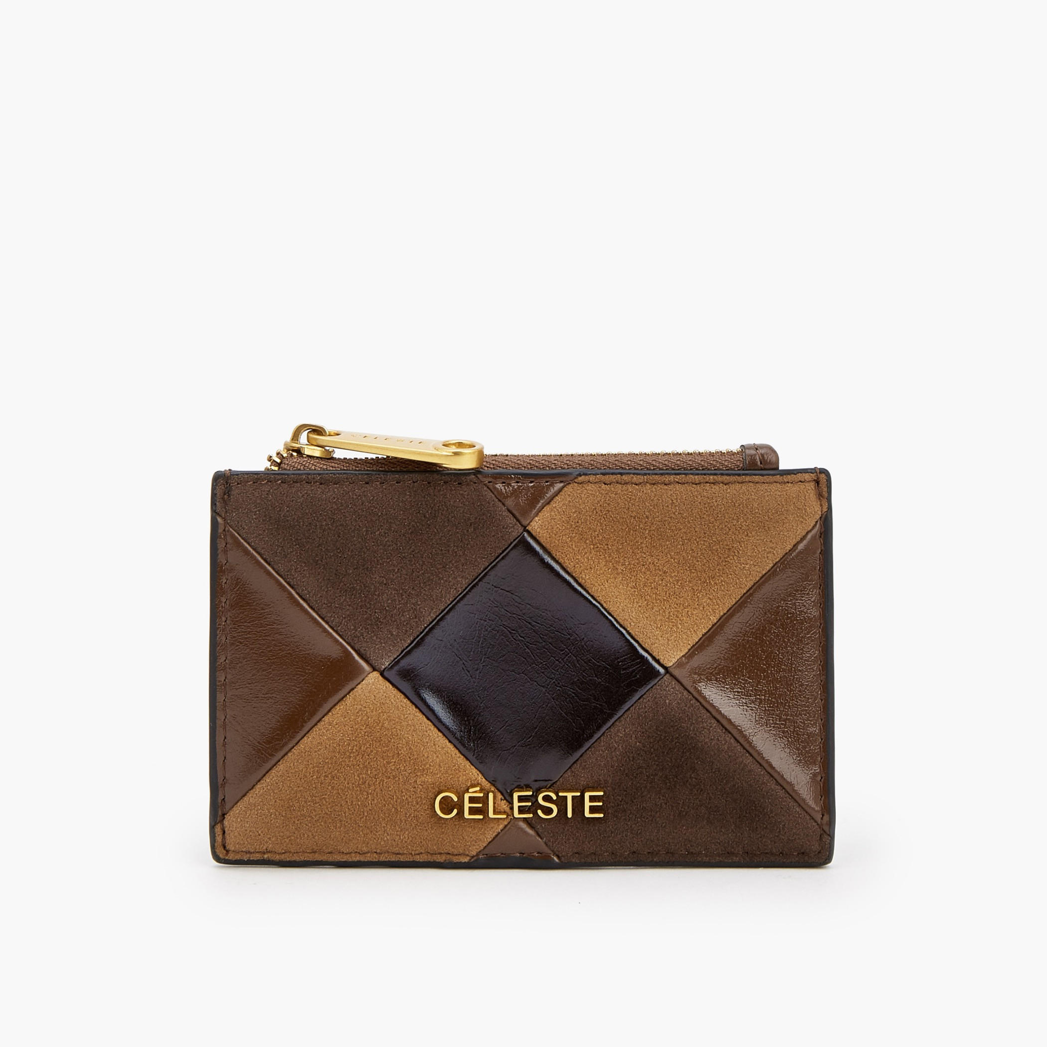 Celeste Suede Card Holder with Zip Pocket-women-bagsandwallets-wallets-image-1