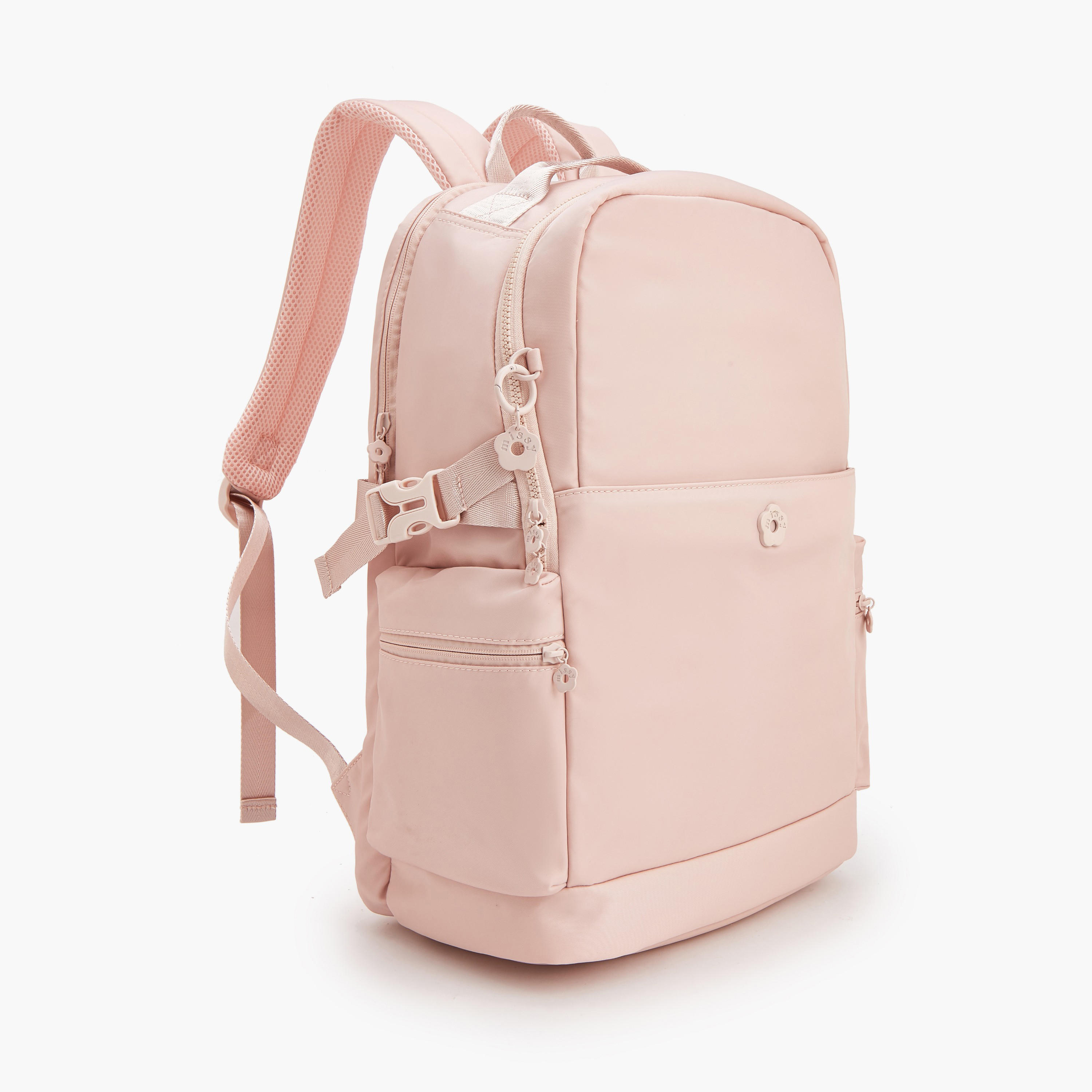 Missy Solid Backpack with Adjustable Shoulder Straps-school-bagsandbackpacks-backpacks-image-4