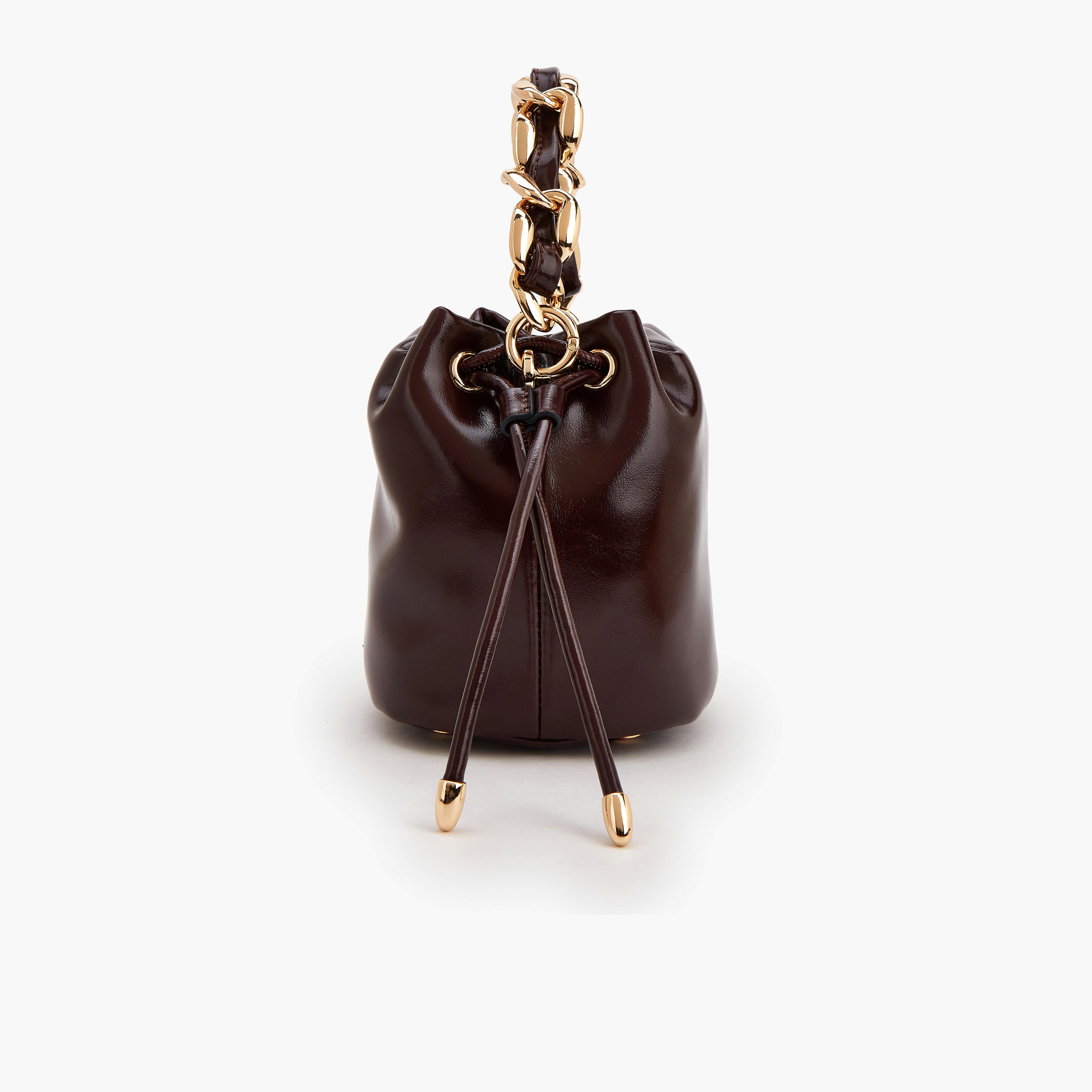 Celeste Drawstring Bucket Bag with Chain Handle-women-bagsandwallets-handbags-image-2