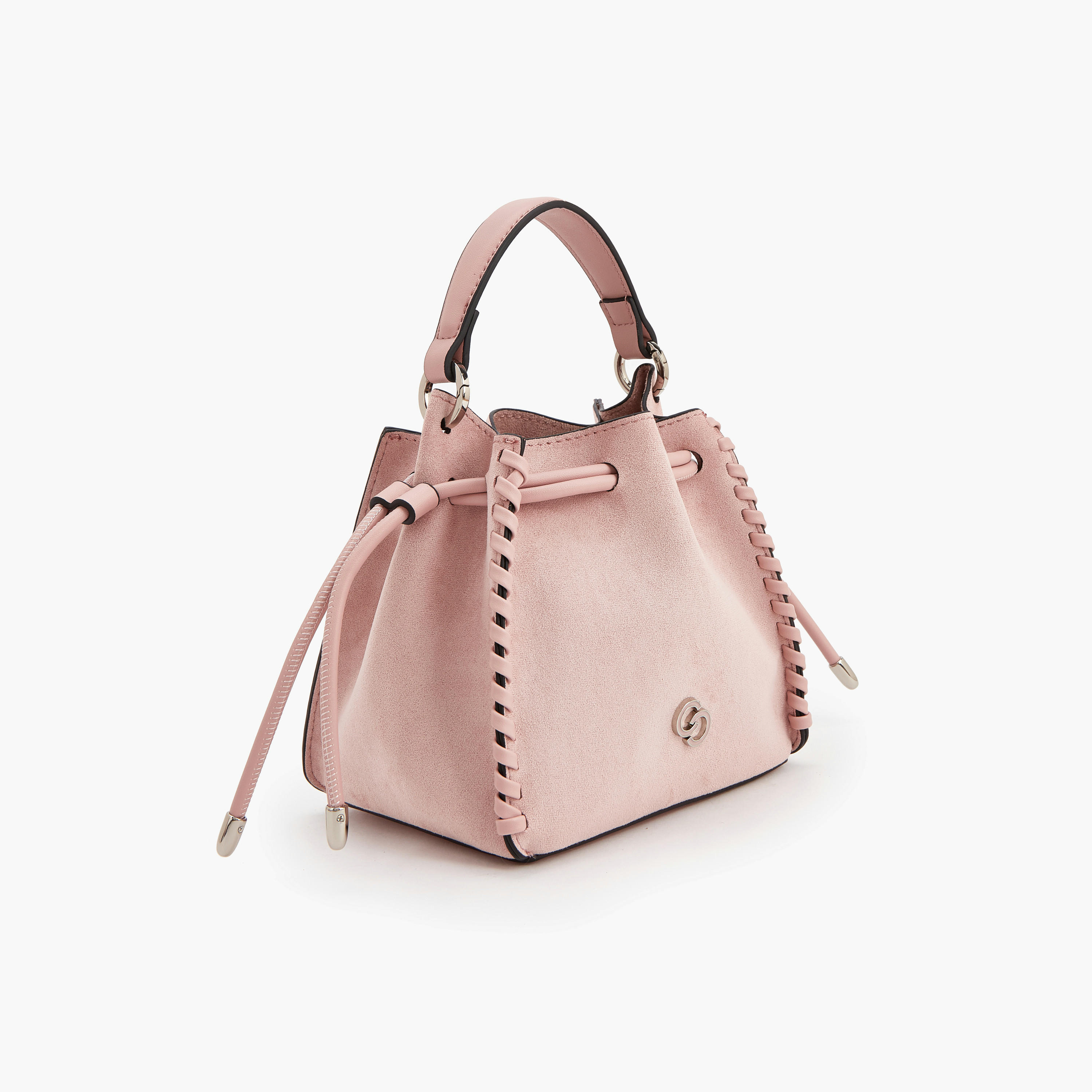 شنطة دلو من الشامواه مع حزام قابل للإزالة من سيليست-women-bagsandwallets-handbags-image-2