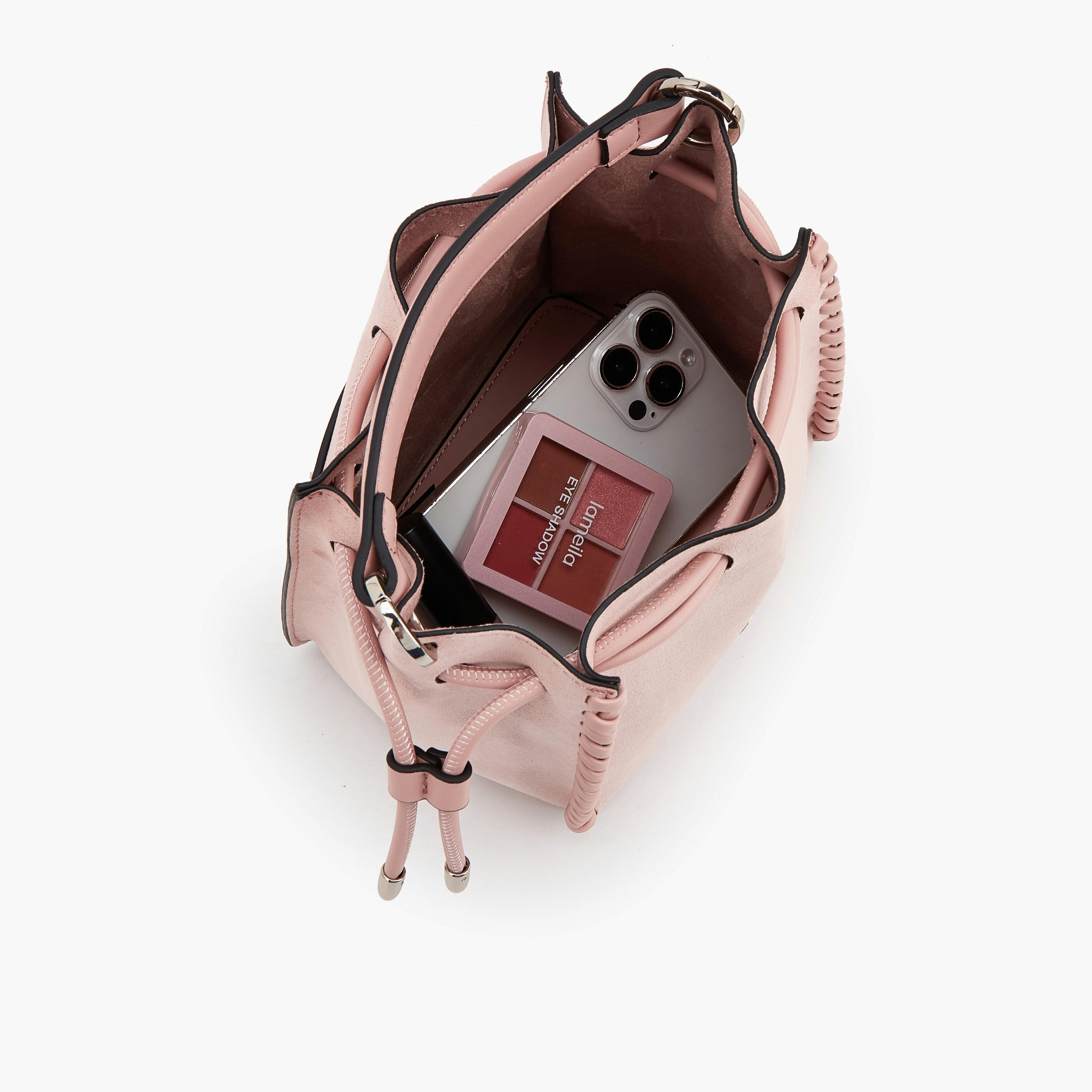 شنطة دلو من الشامواه مع حزام قابل للإزالة من سيليست-women-bagsandwallets-handbags-image-6