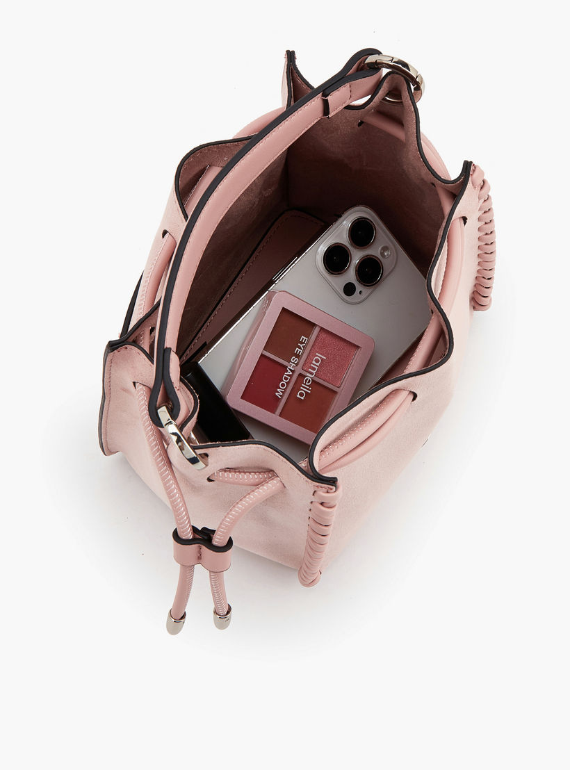 شنطة دلو من الشامواه مع حزام قابل للإزالة من سيليست-women-bagsandwallets-handbags-image-6