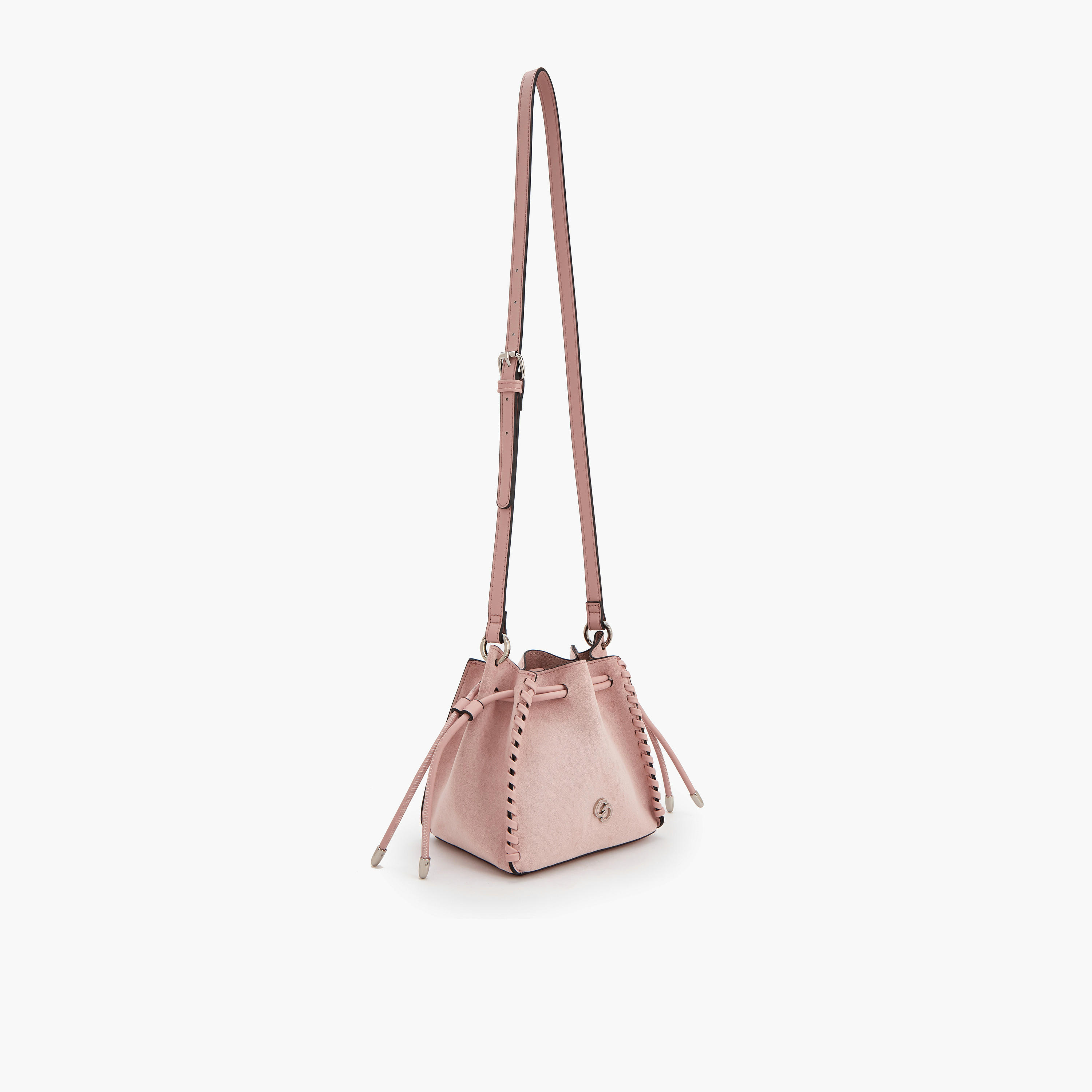 شنطة دلو من الشامواه مع حزام قابل للإزالة من سيليست-women-bagsandwallets-handbags-image-7