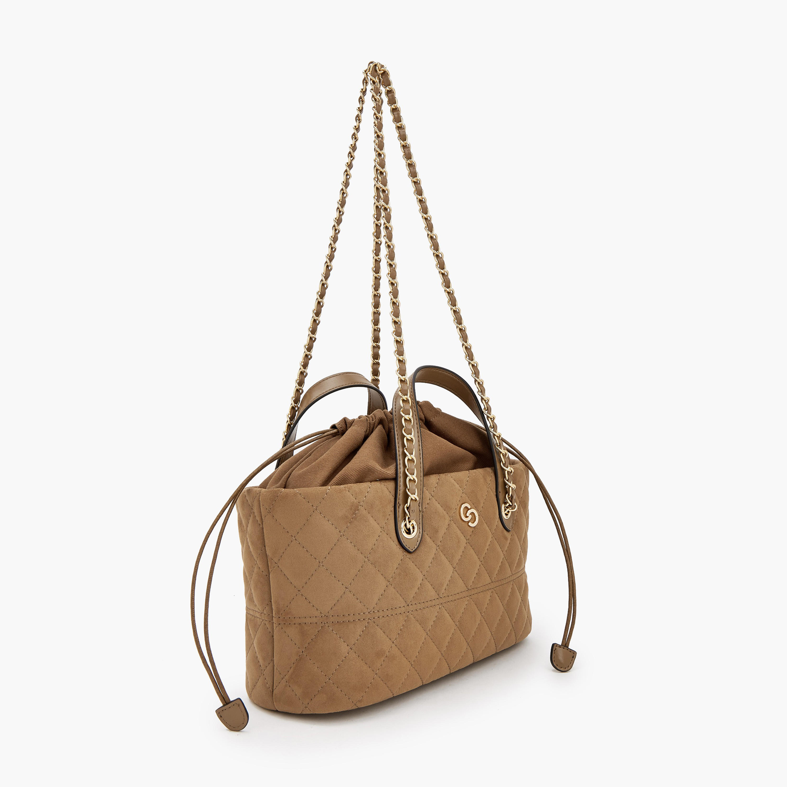 Celeste Suede Tote Bag with Chain Strap-women-bagsandwallets-handbags-image-2