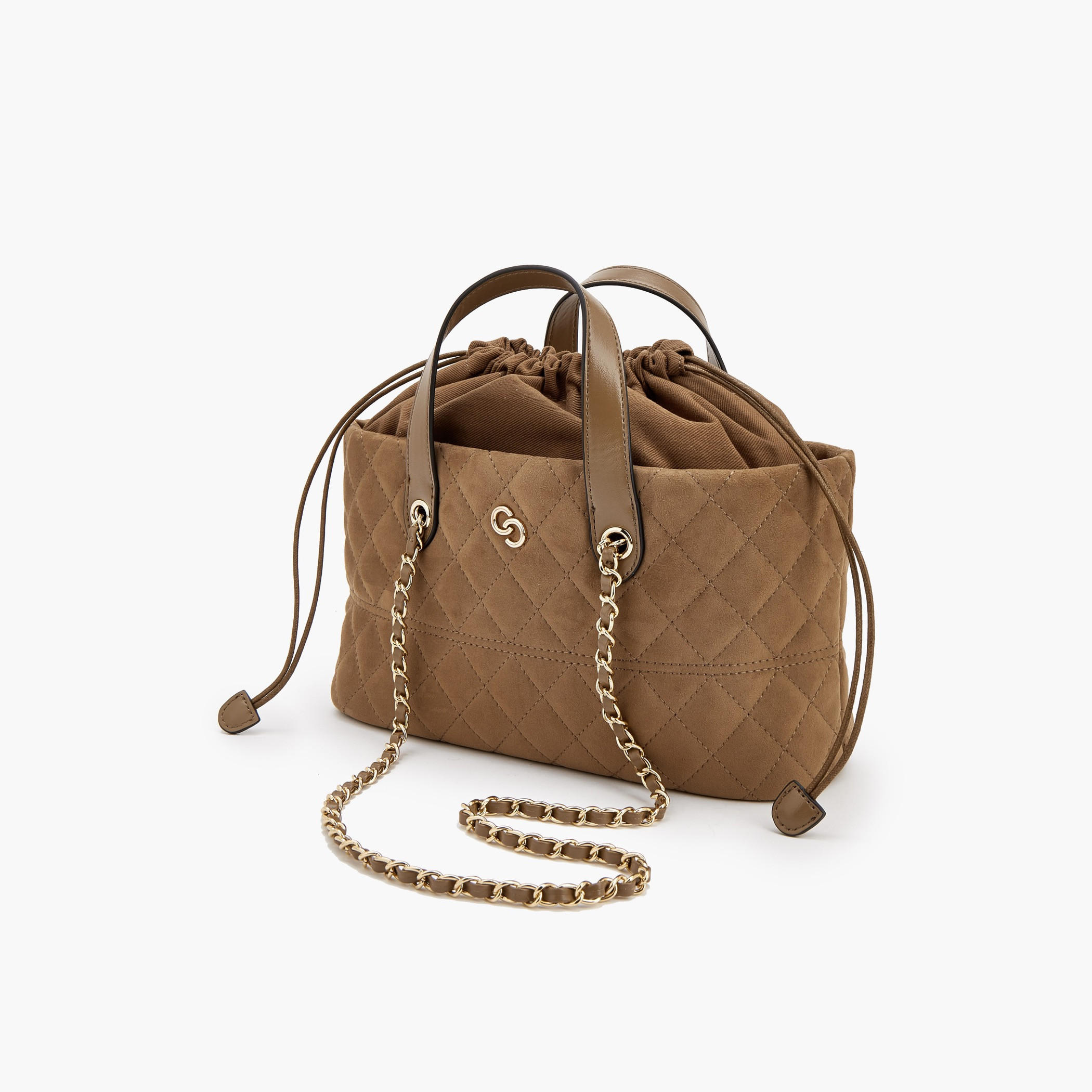 Celeste Suede Tote Bag with Chain Strap-women-bagsandwallets-handbags-image-6