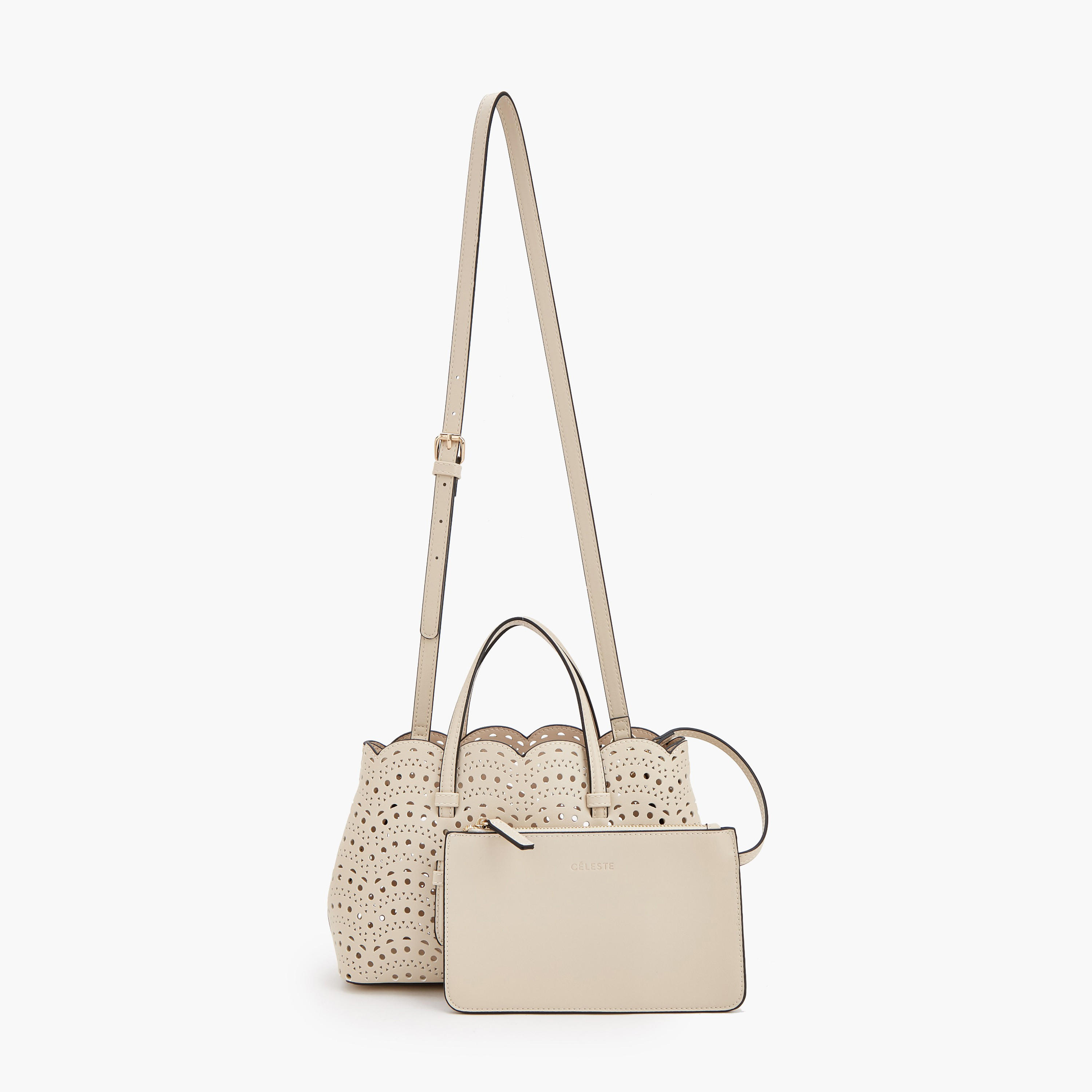 شنطة توت بقص ليزر ومحفظة من سيليست-women-bagsandwallets-handbags-image-2