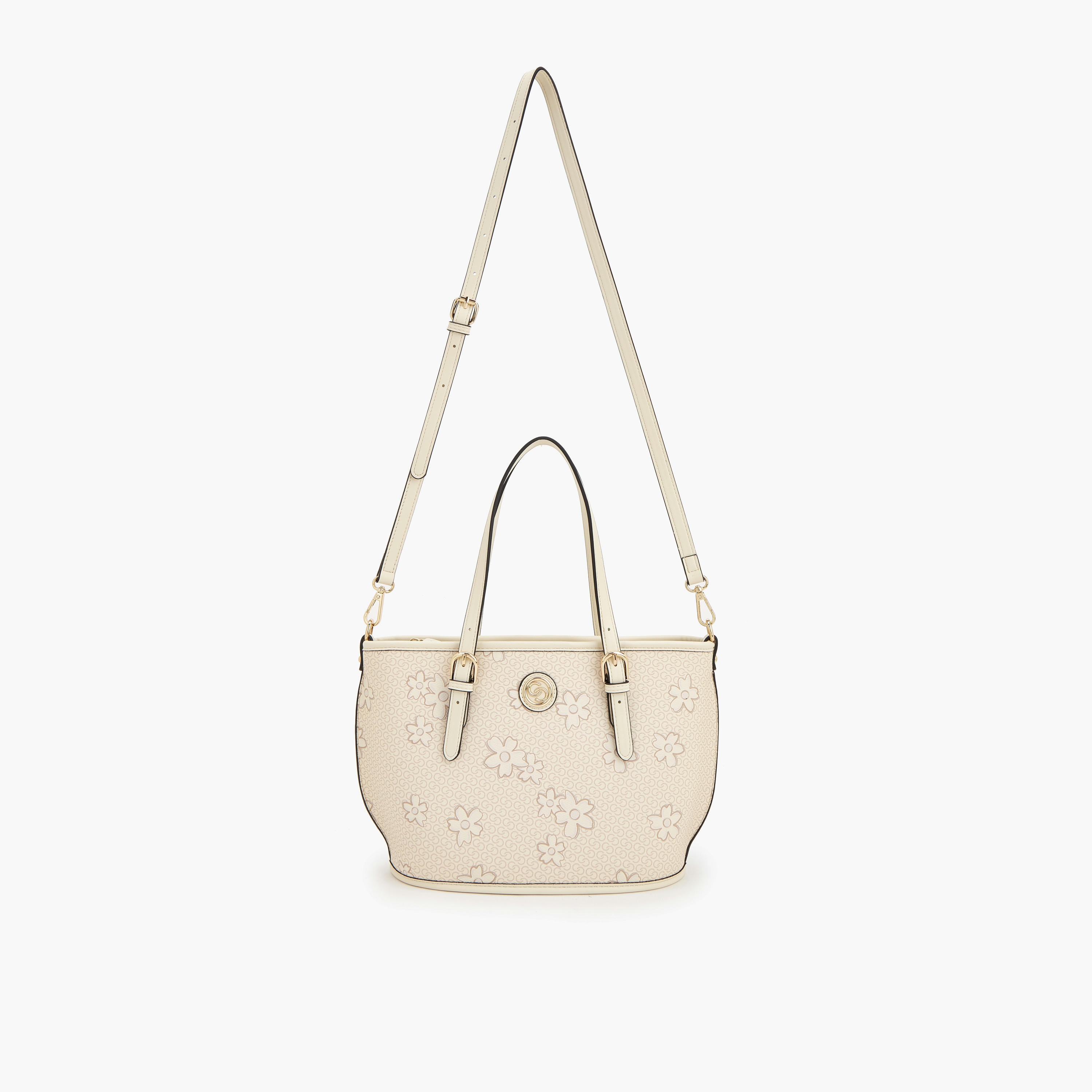 Celeste Floral Print Tote Bag with Zip Closure-women-bagsandwallets-handbags-image-5