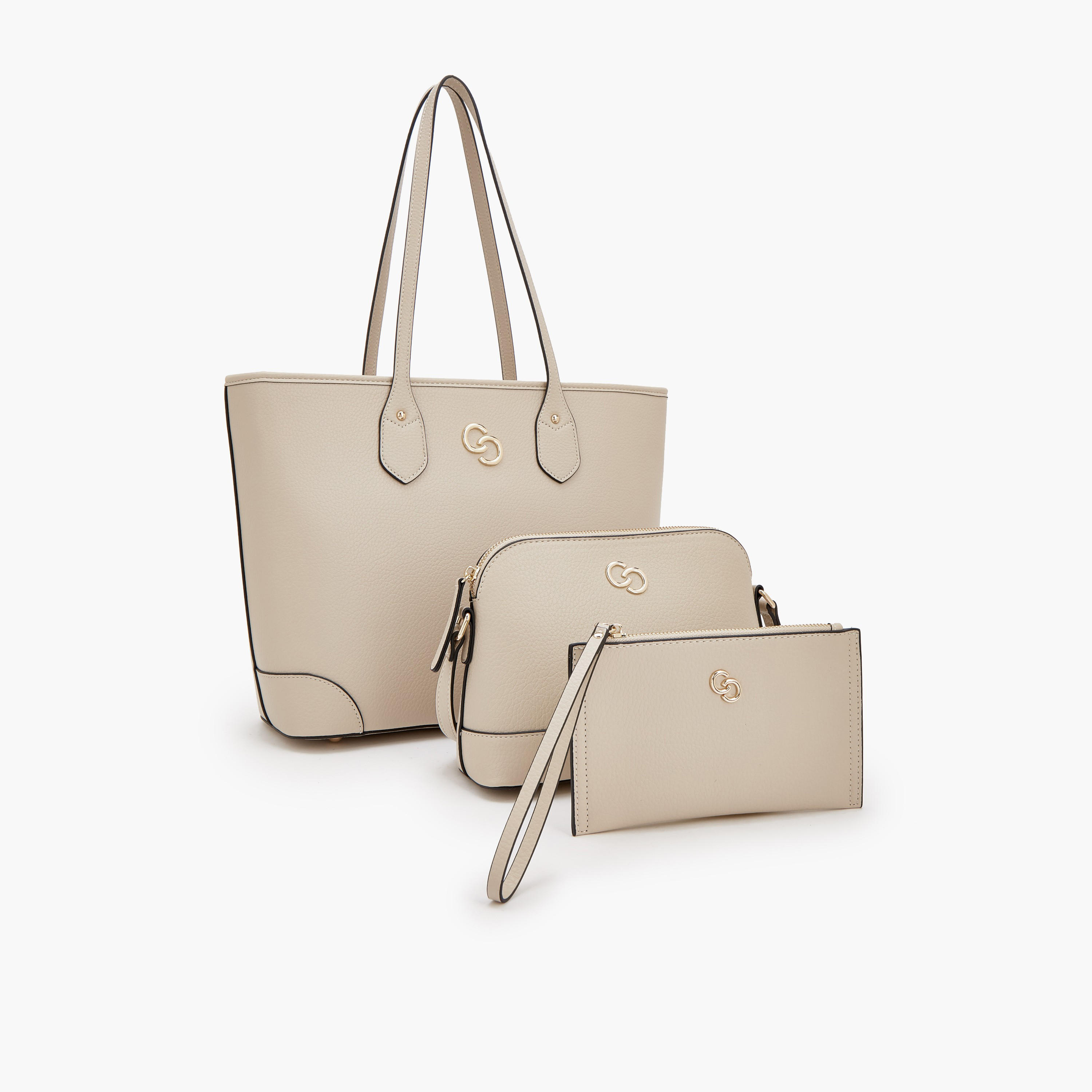 طقم شنطة توتي وشنطة كروس بودي ومحفظة سادة من سيليست-women-bagsandwallets-handbags-image-2
