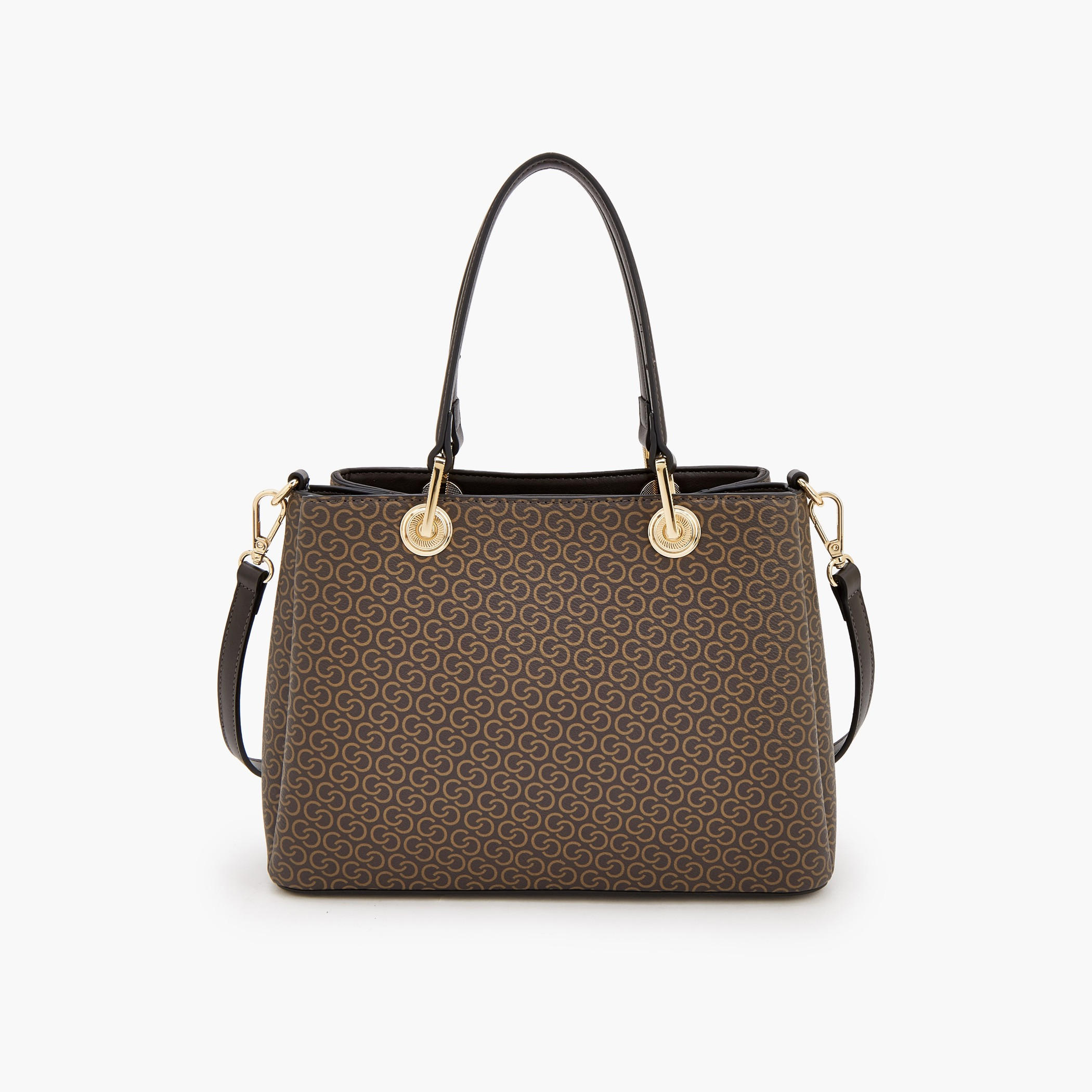 شنطة توت بطبعات مونوجرام وحزام قابل للفصل من سيليست-women-bagsandwallets-handbags-image-5