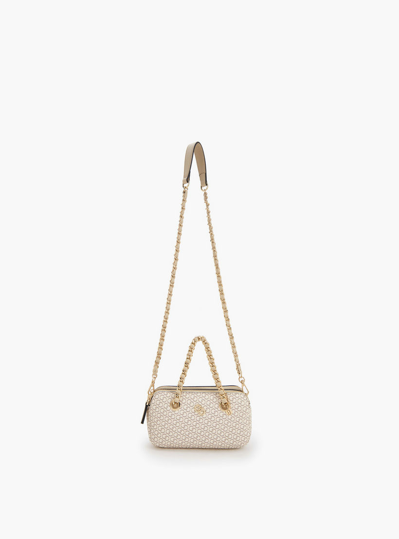 Celeste Monogram Print Crossbody Bag with Chain Strap-women-bagsandwallets-handbags-image-2