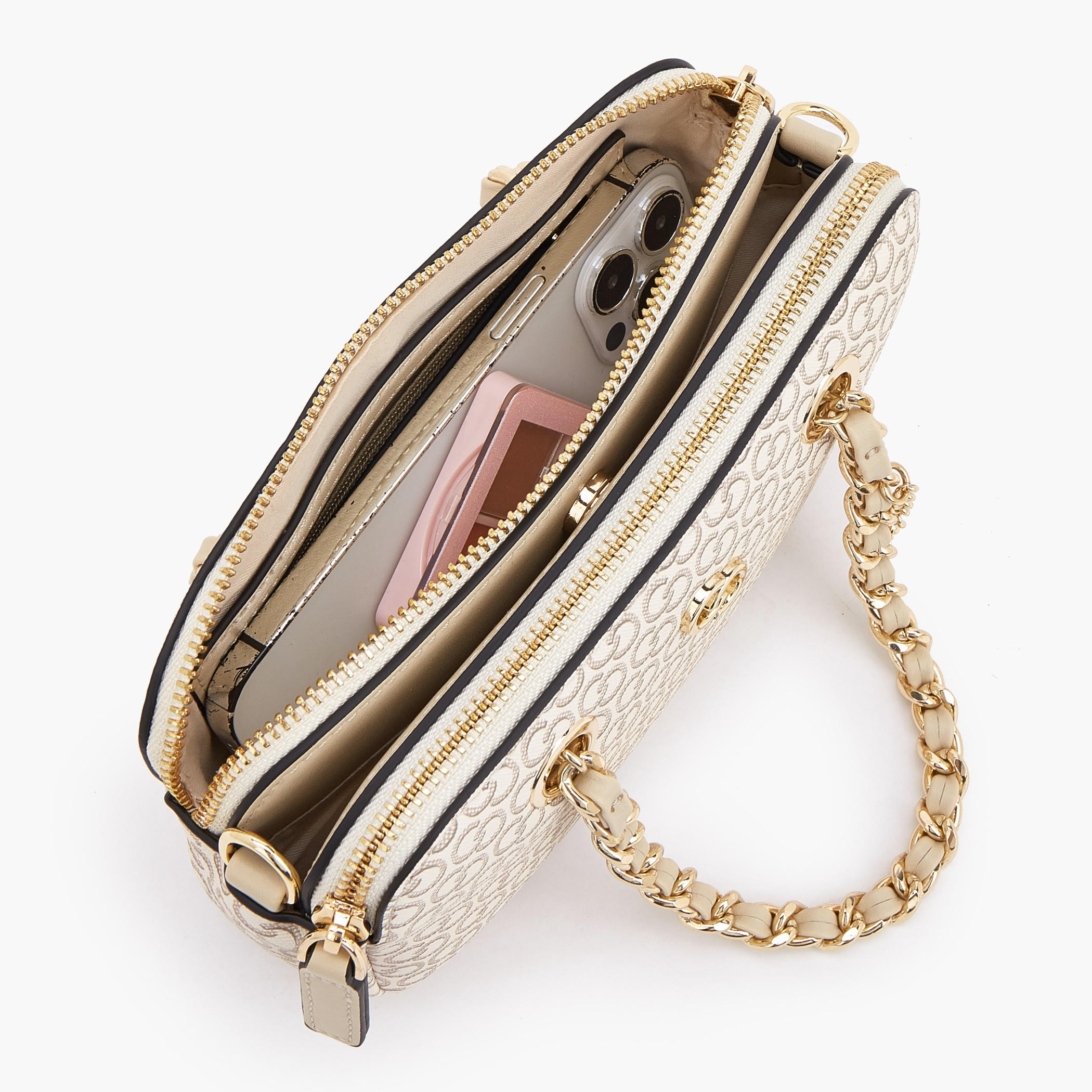 Celeste Monogram Print Crossbody Bag with Chain Strap-women-bagsandwallets-handbags-image-7