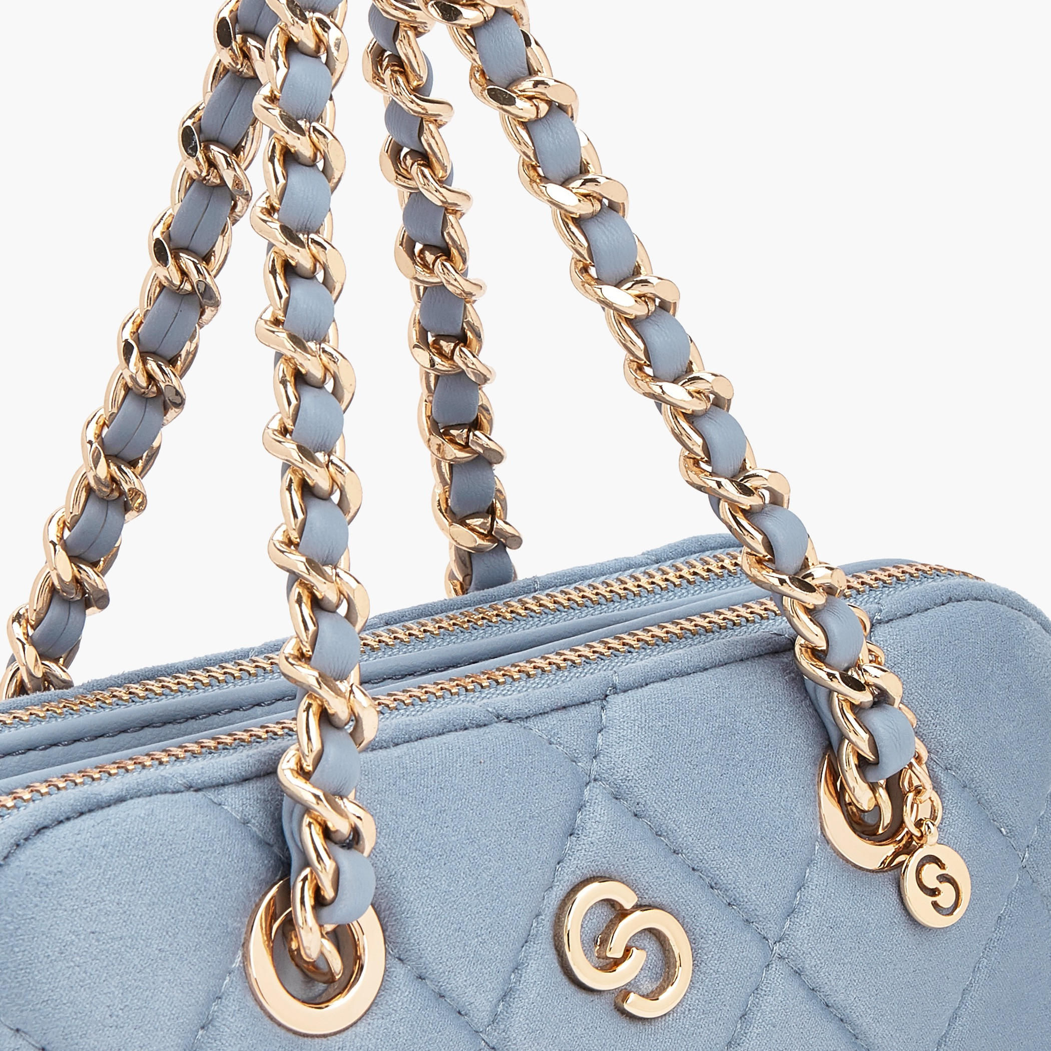 شنطة كروسبودي شمواه مبطنة بحزام سلسلة من سيليست-women-bagsandwallets-handbags-image-4