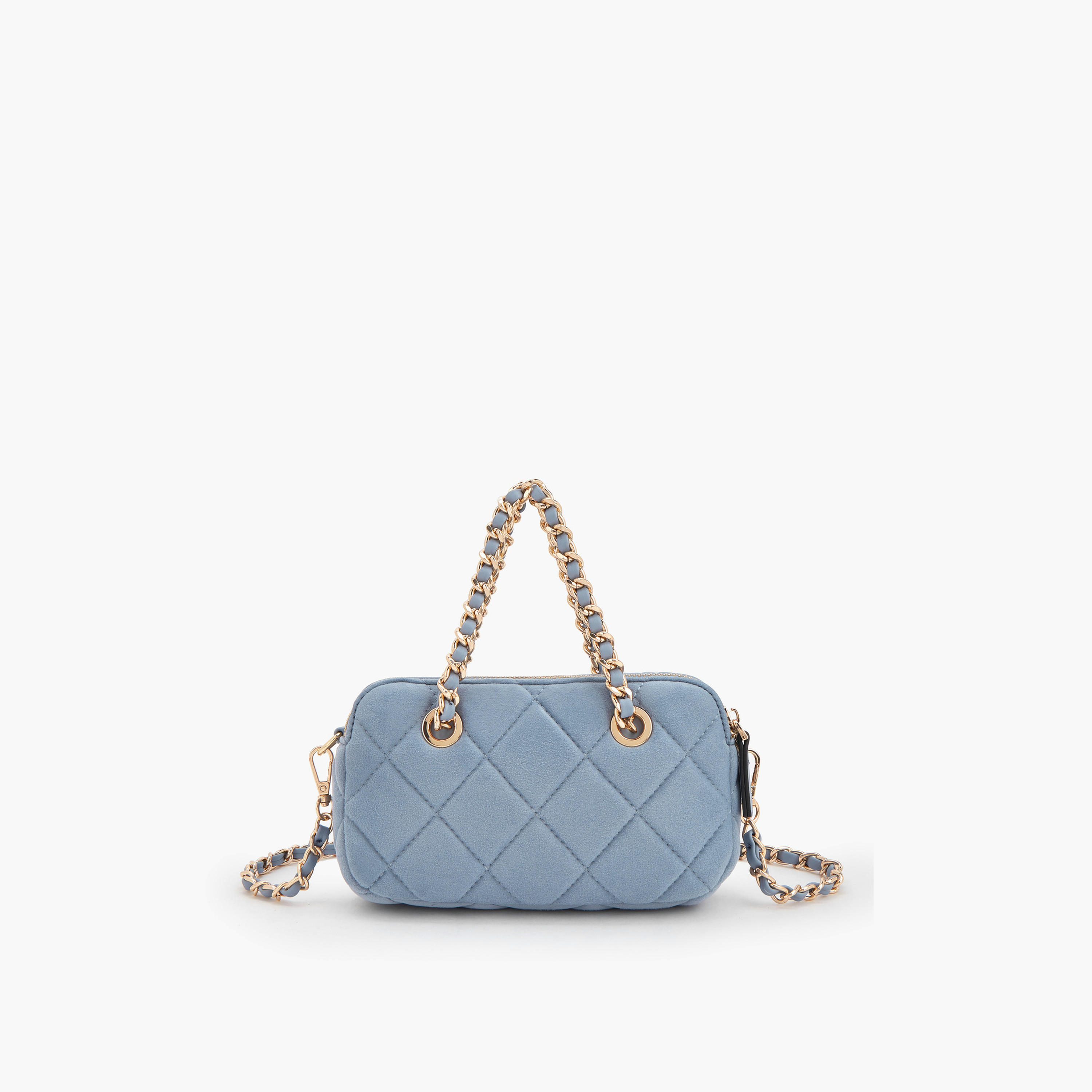 شنطة كروسبودي شمواه مبطنة بحزام سلسلة من سيليست-women-bagsandwallets-handbags-image-5