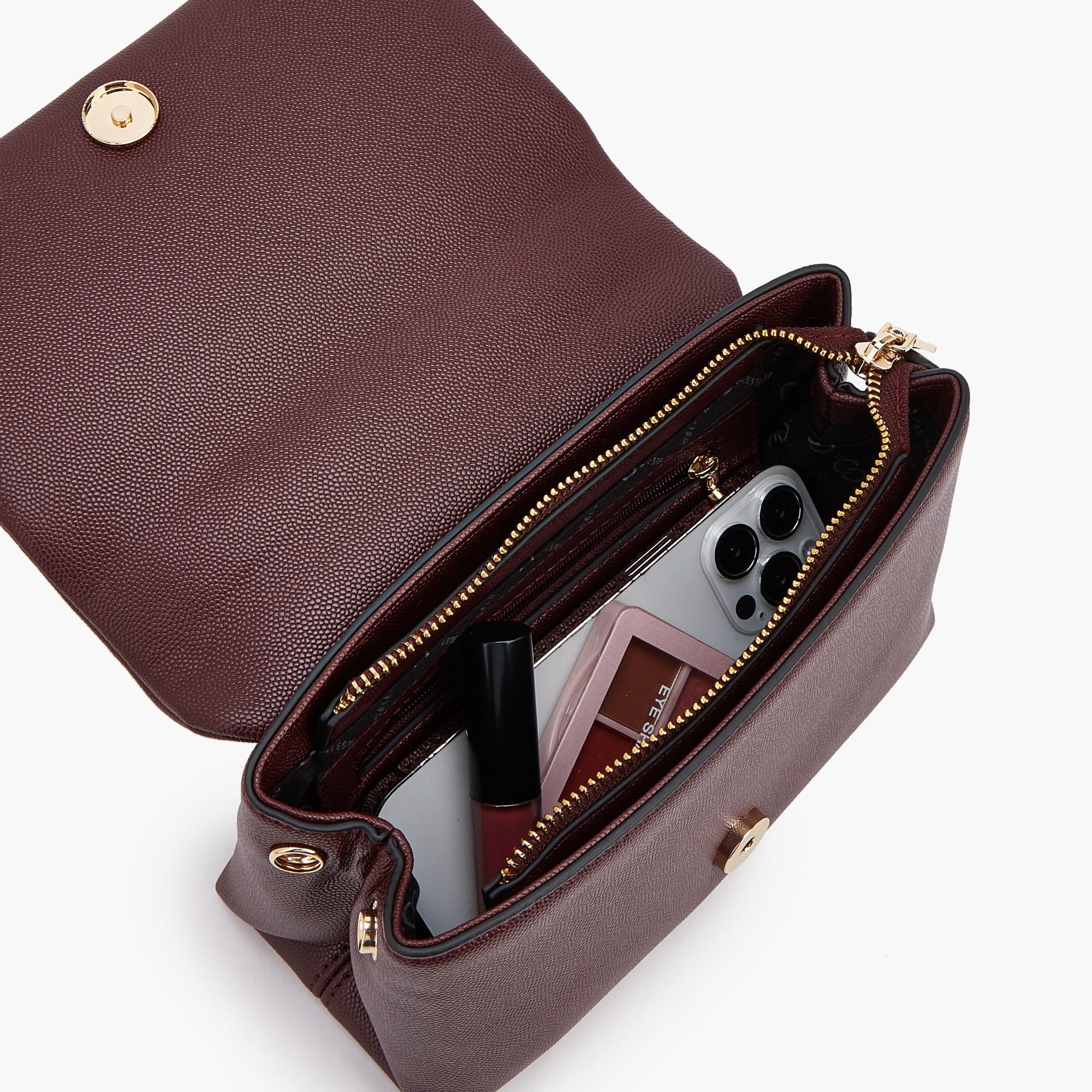 شنطة كروس بودي بحزام قابل للفصل وتزيينات سلسلة من سيليست-women-bagsandwallets-handbags-image-7