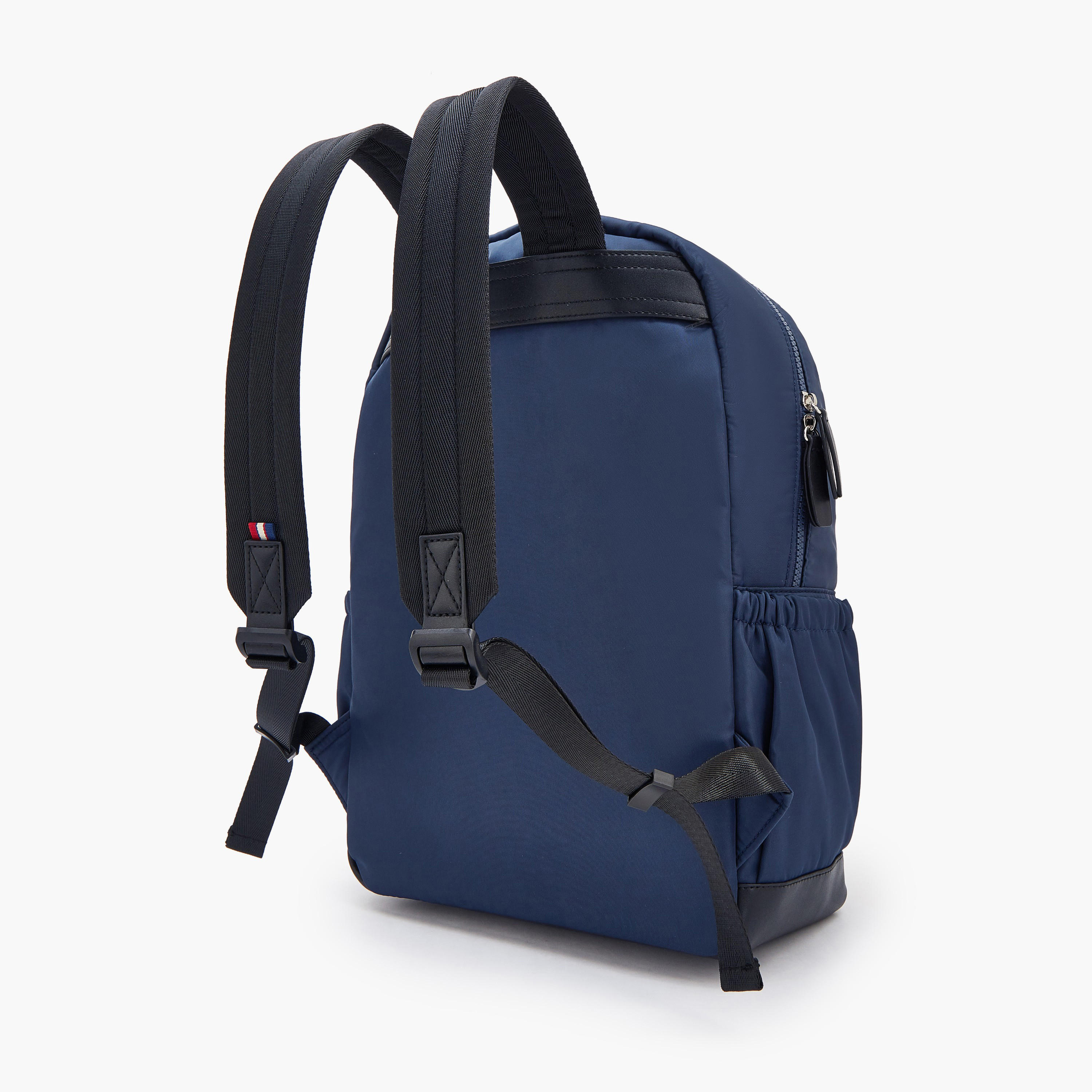 Lee Cooper Logo Print Backpack with Padded Straps-women-bagsandwallets-backpacks-image-5