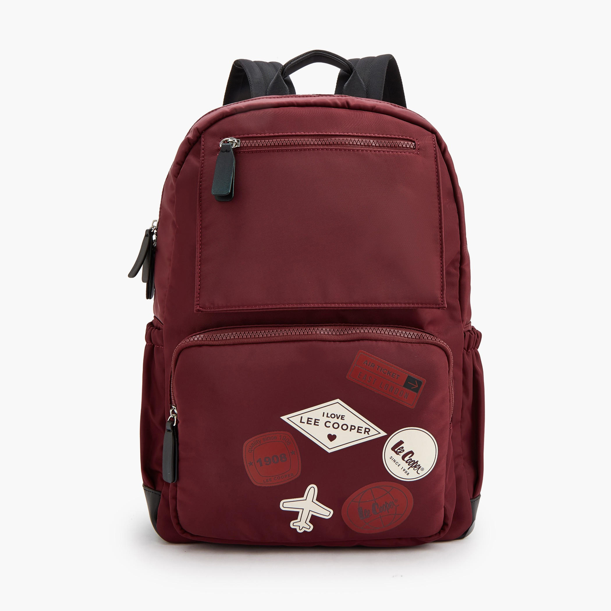 شنطة ظهر بحمالات مبطنة وطبعات شعار من لي كوبر-women-bagsandwallets-backpacks-image-1