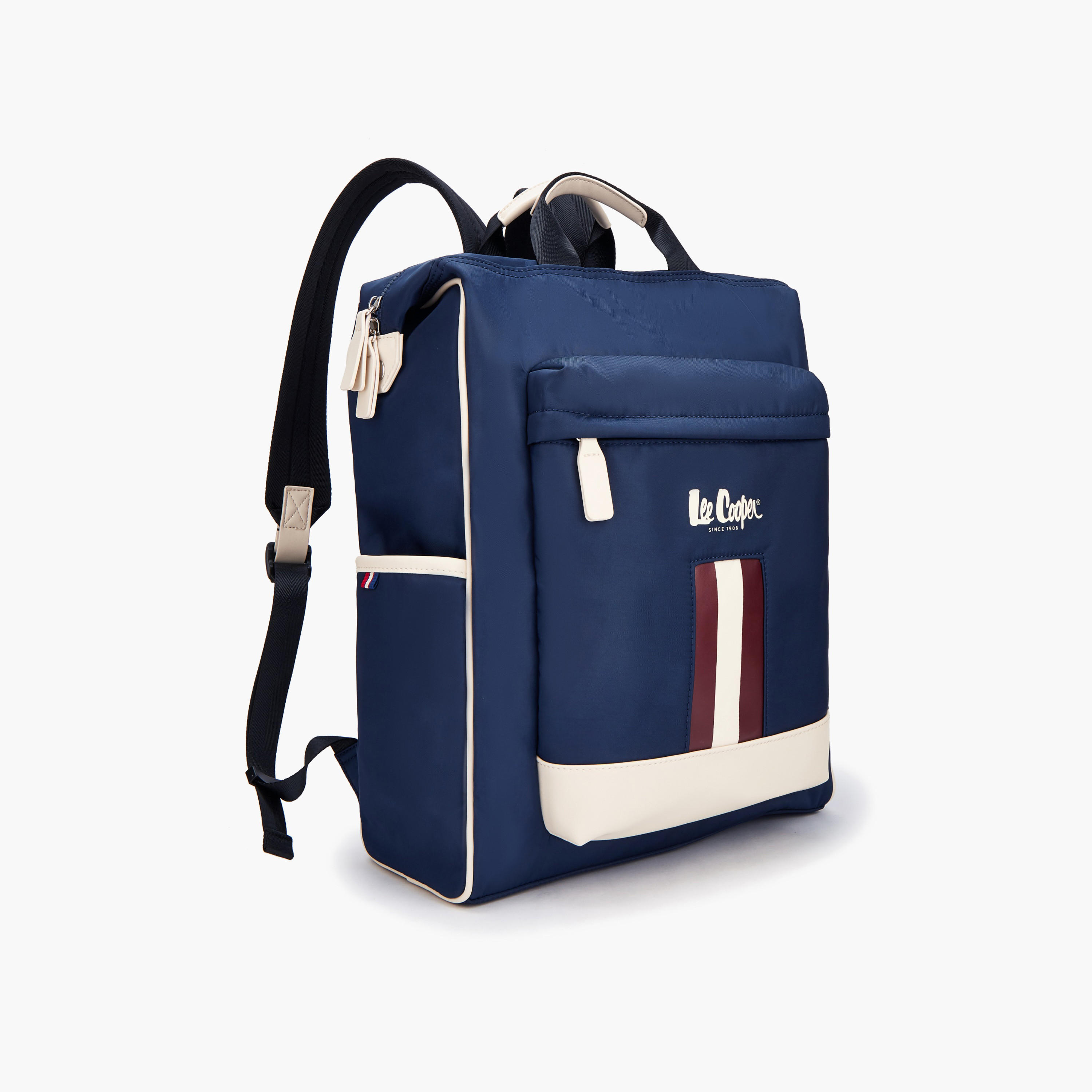 Lee Cooper Panelled Backpack with Adjustable Shoulder Straps-women-bagsandwallets-backpacks-image-3