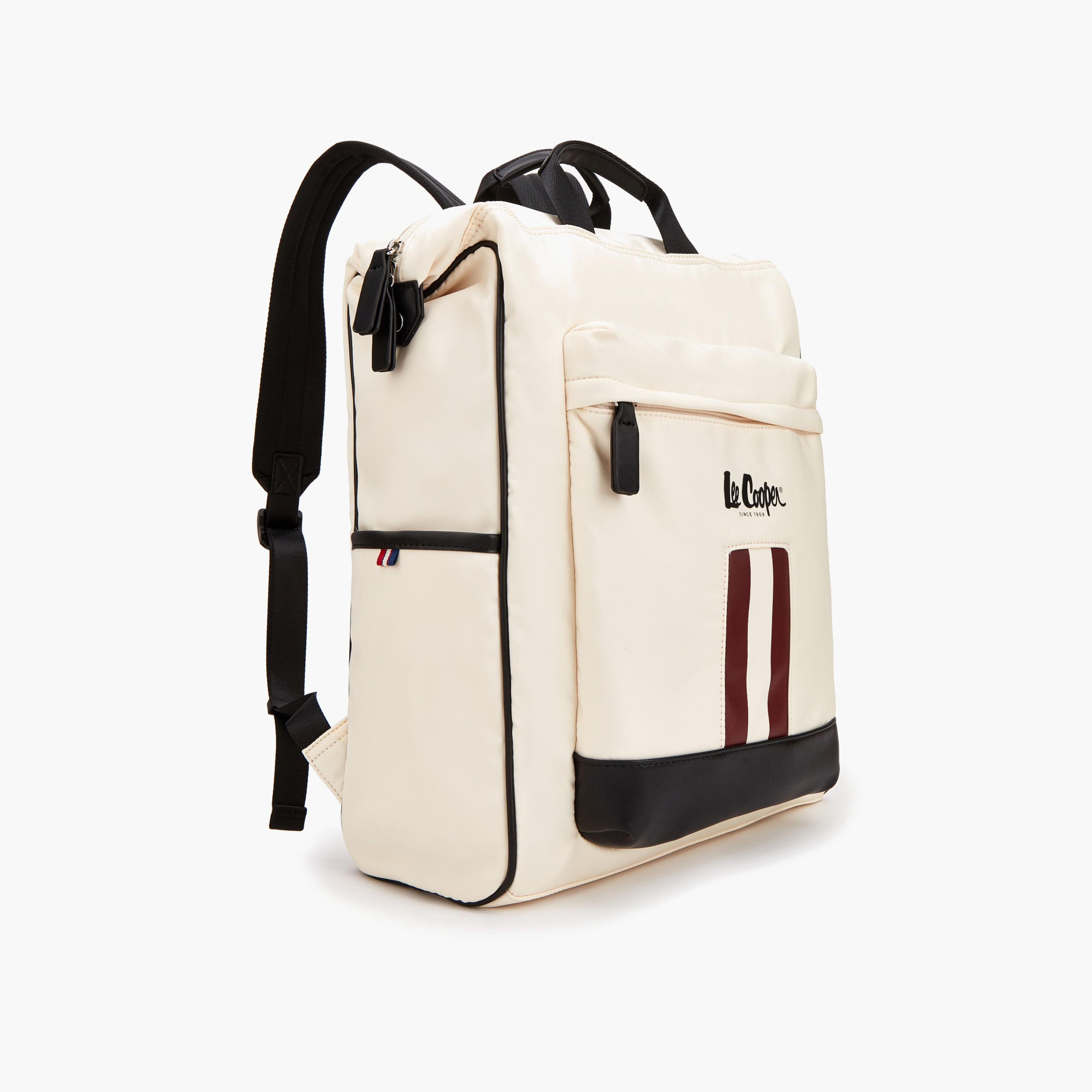 Lee Cooper Panelled Backpack with Adjustable Shoulder Straps-women-bagsandwallets-backpacks-image-3
