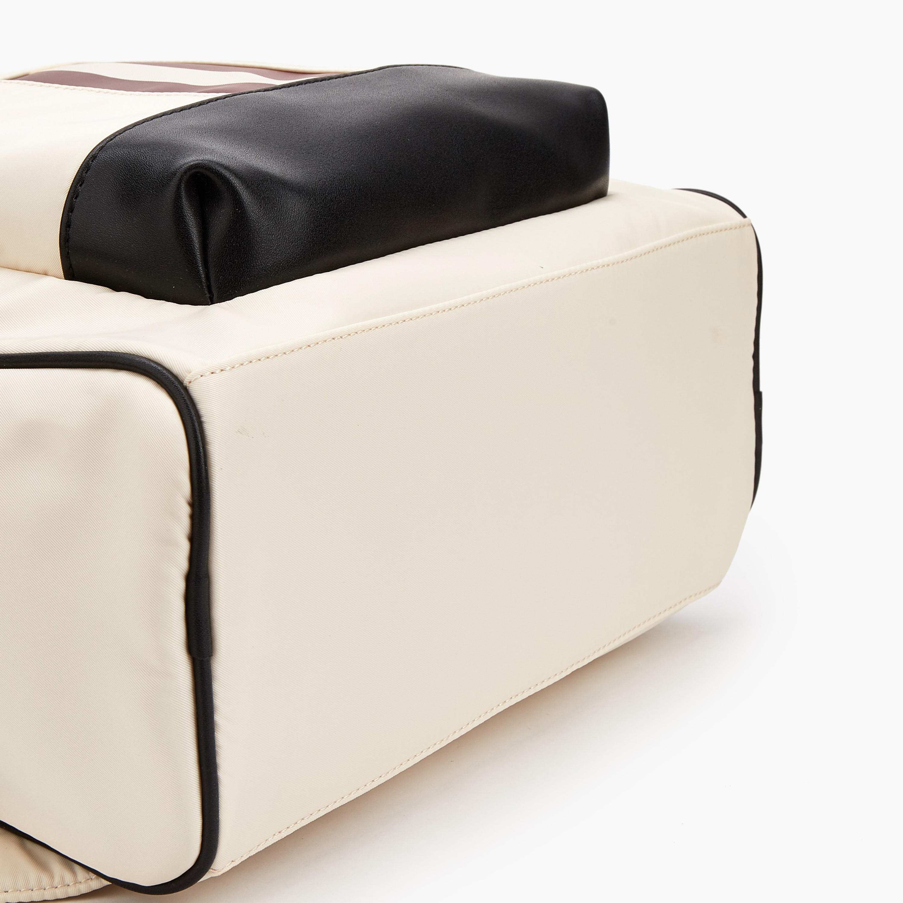 Lee Cooper Panelled Backpack with Adjustable Shoulder Straps-women-bagsandwallets-backpacks-image-7