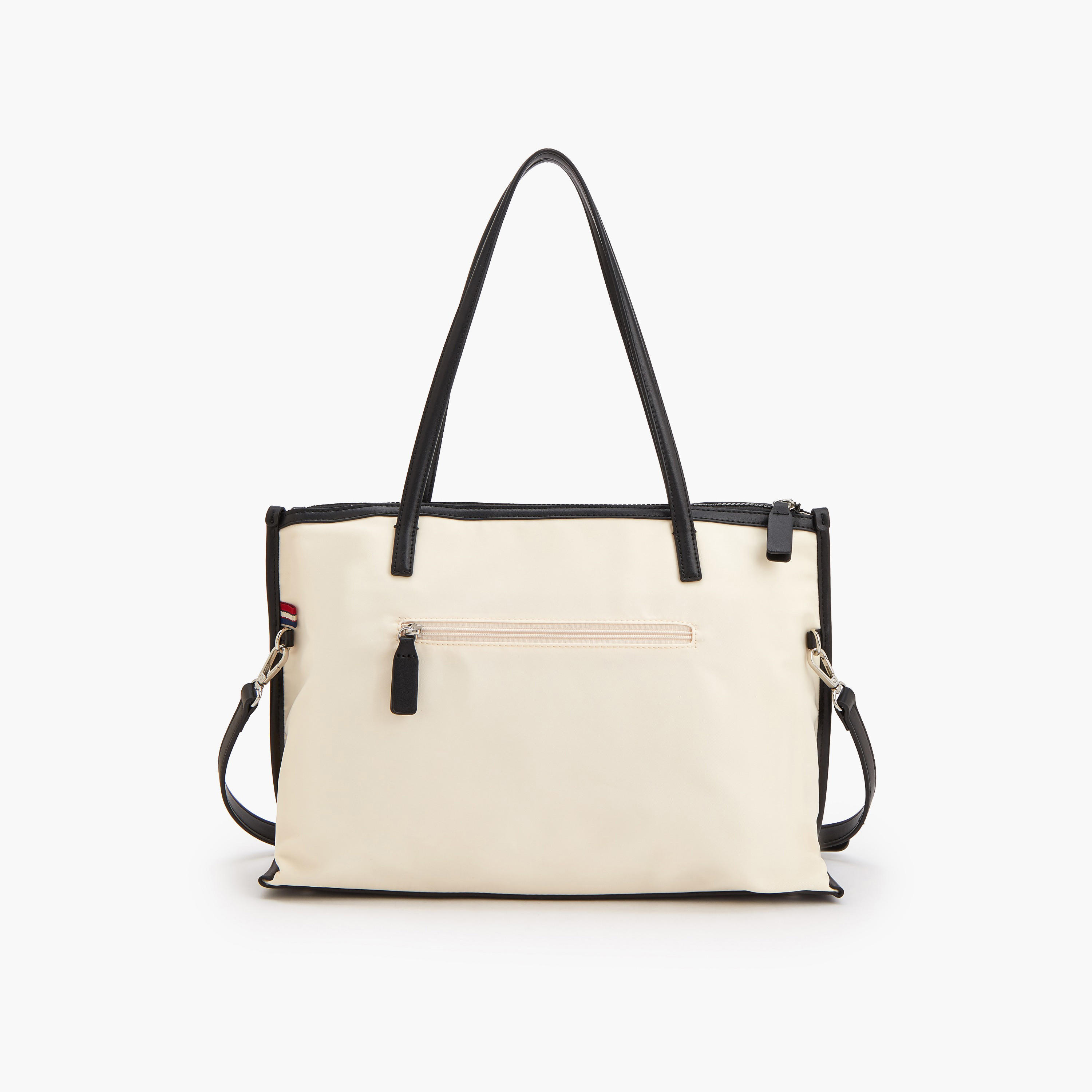 Lee Cooper Logo Print Tote Bag with Double Handle-women-bagsandwallets-handbags-image-3