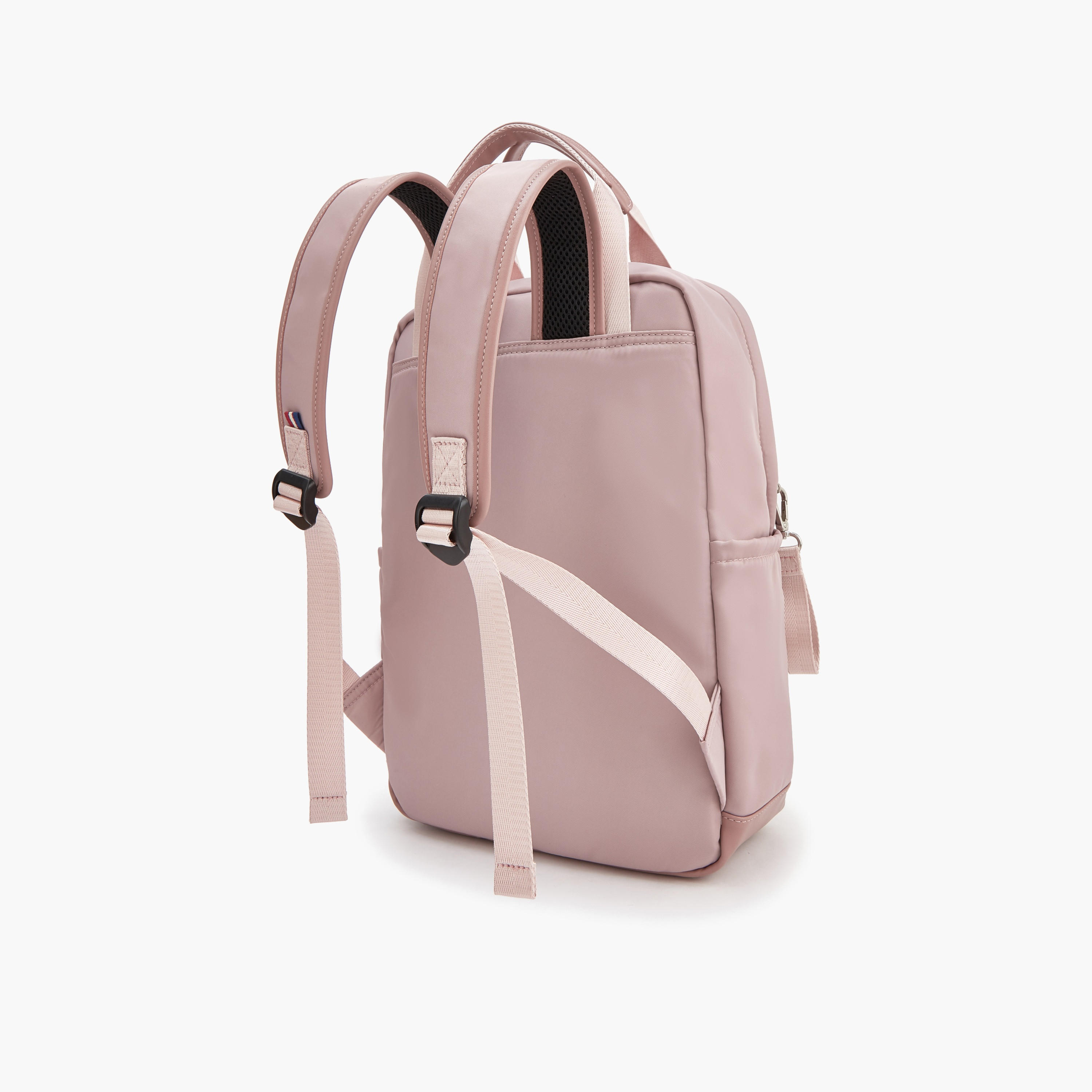 Lee Cooper Solid Backpack with Zip Closure and Adjustable Strap - 34x12x40 cm-women-bagsandwallets-backpacks-image-5
