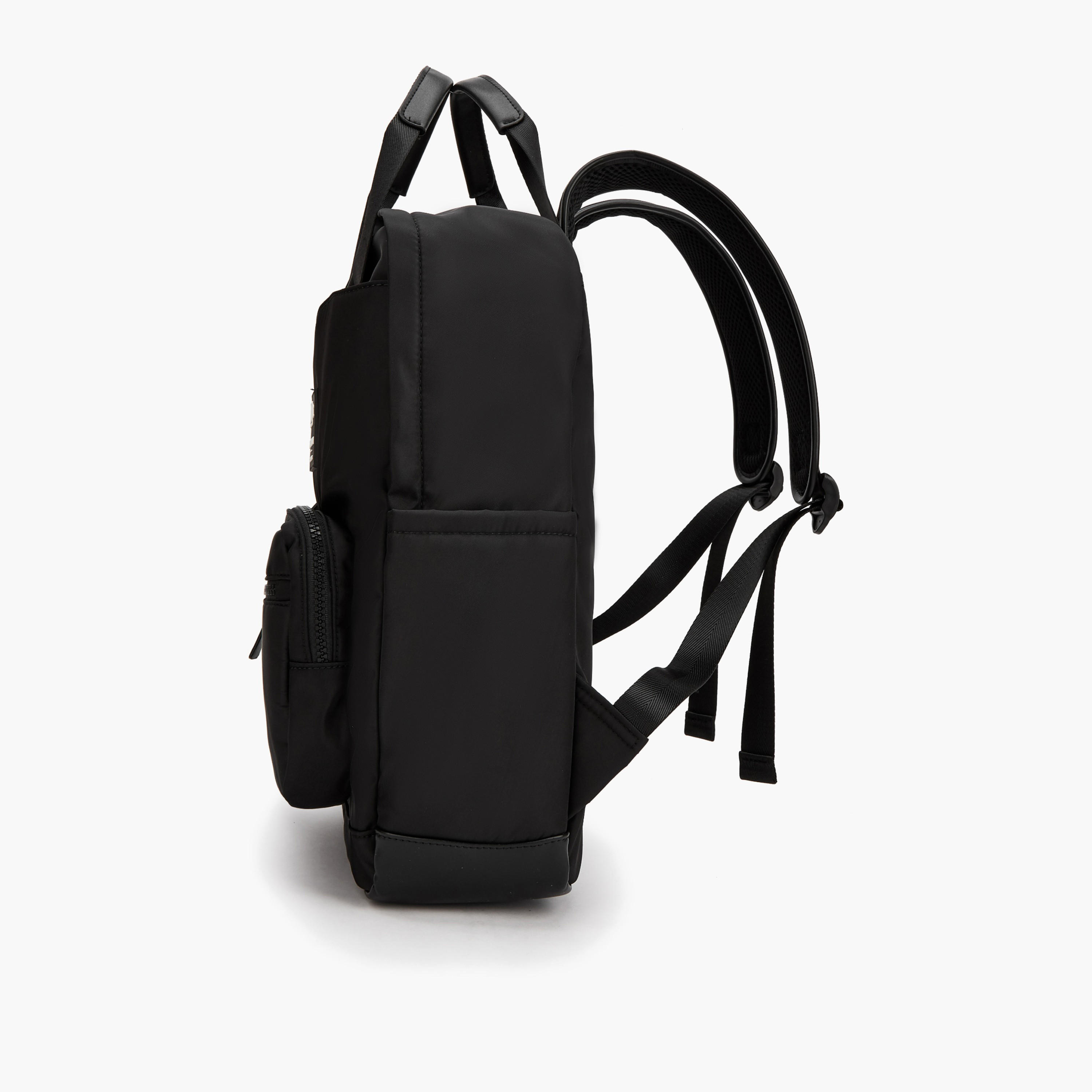 Lee Cooper Solid Backpack with Zip Closure and Adjustable Strap - 34x12x40 cm-women-bagsandwallets-backpacks-image-2