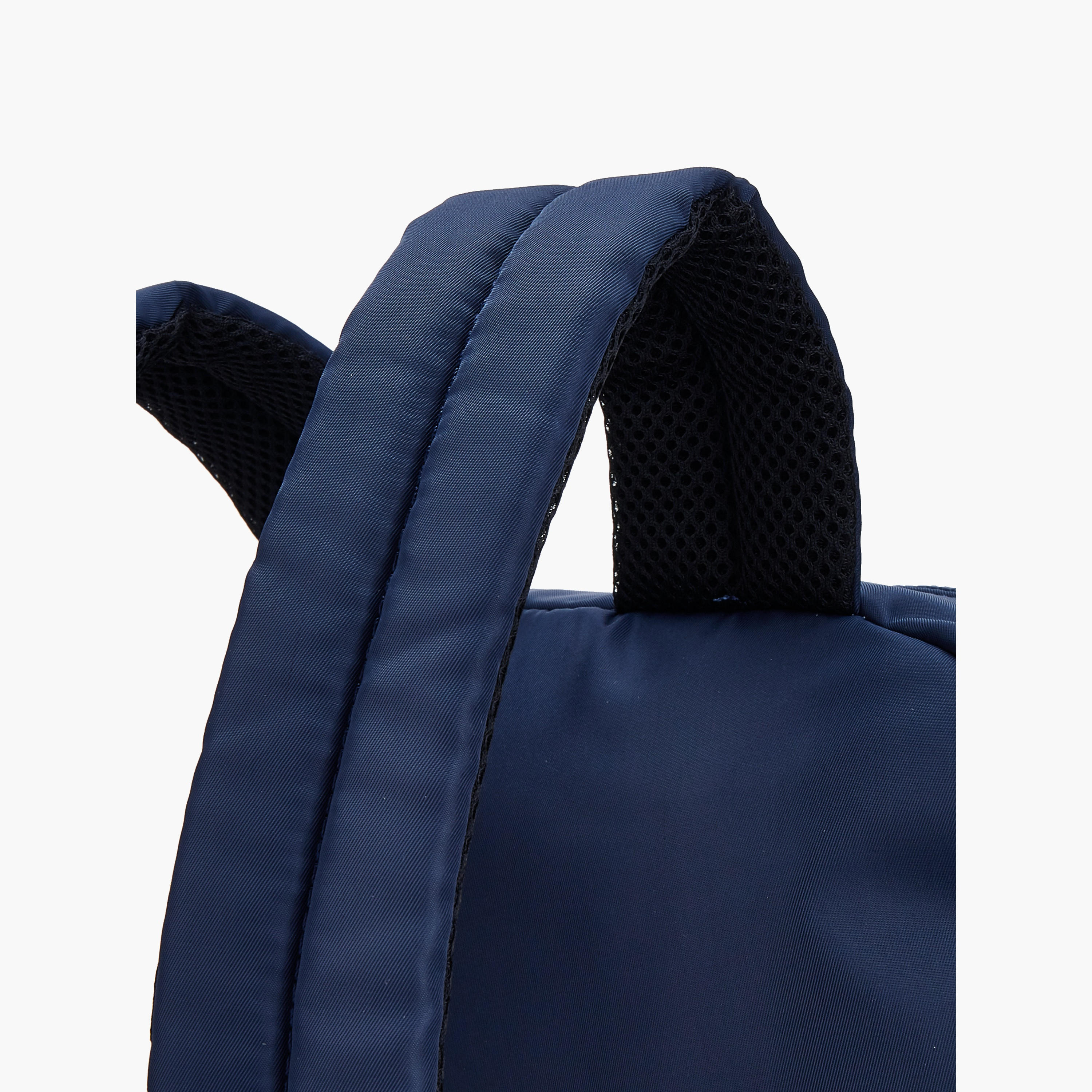 Lee Cooper Logo Print Backpack with Padded Shoulder Straps-women-bagsandwallets-backpacks-image-6