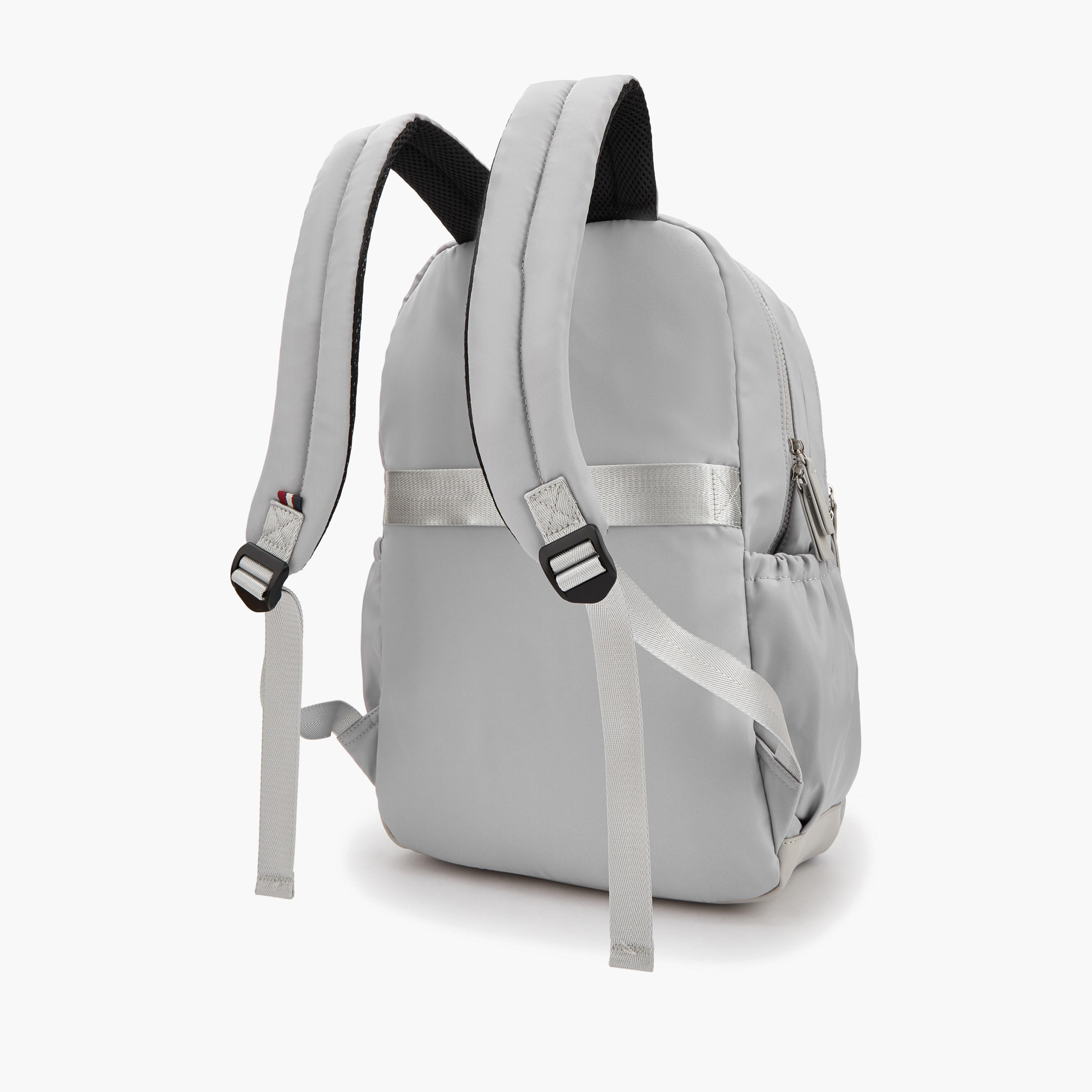Lee Cooper Logo Print Backpack with Padded Shoulder Straps-women-bagsandwallets-backpacks-image-5