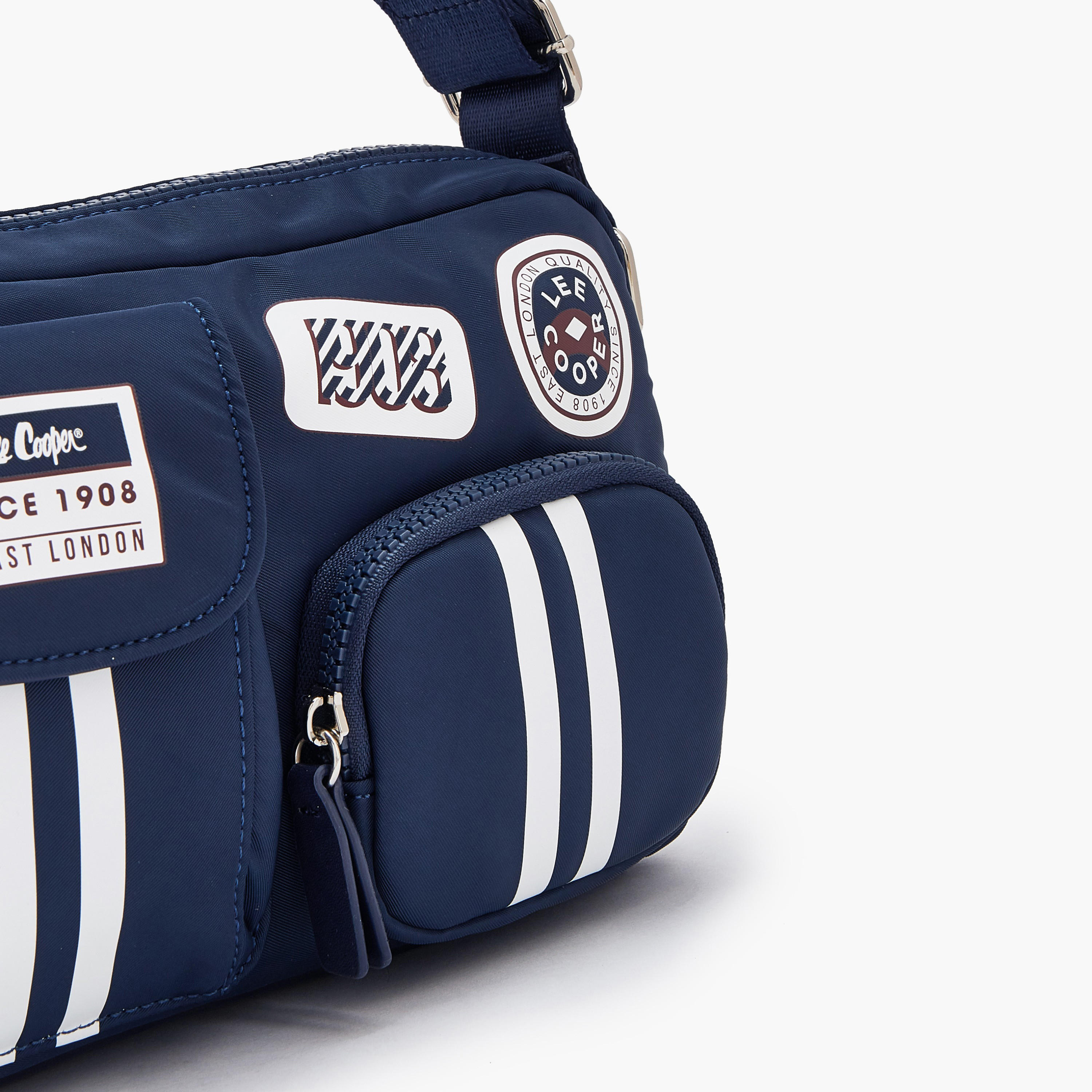 Lee Cooper Logo Applique Crossbody Bag with Adjustable Strap-women-bagsandwallets-handbags-image-4