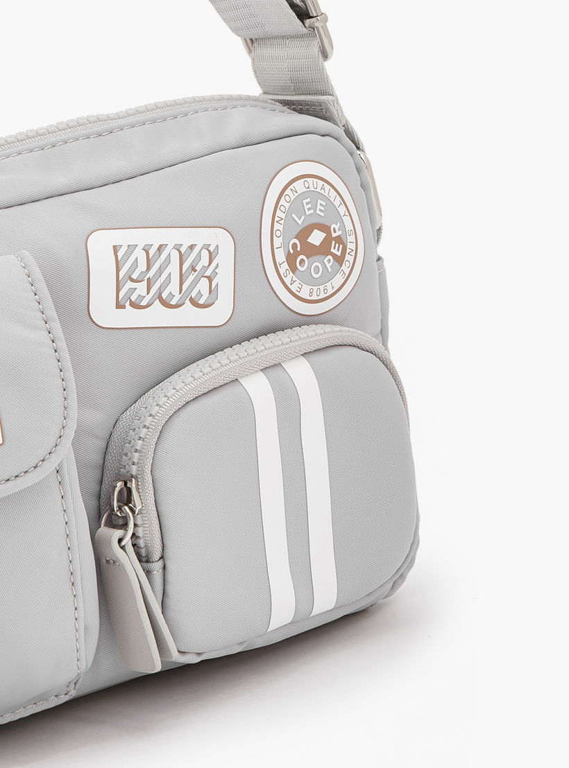 Lee Cooper Logo Applique Crossbody Bag with Adjustable Strap-women-bagsandwallets-handbags-image-4