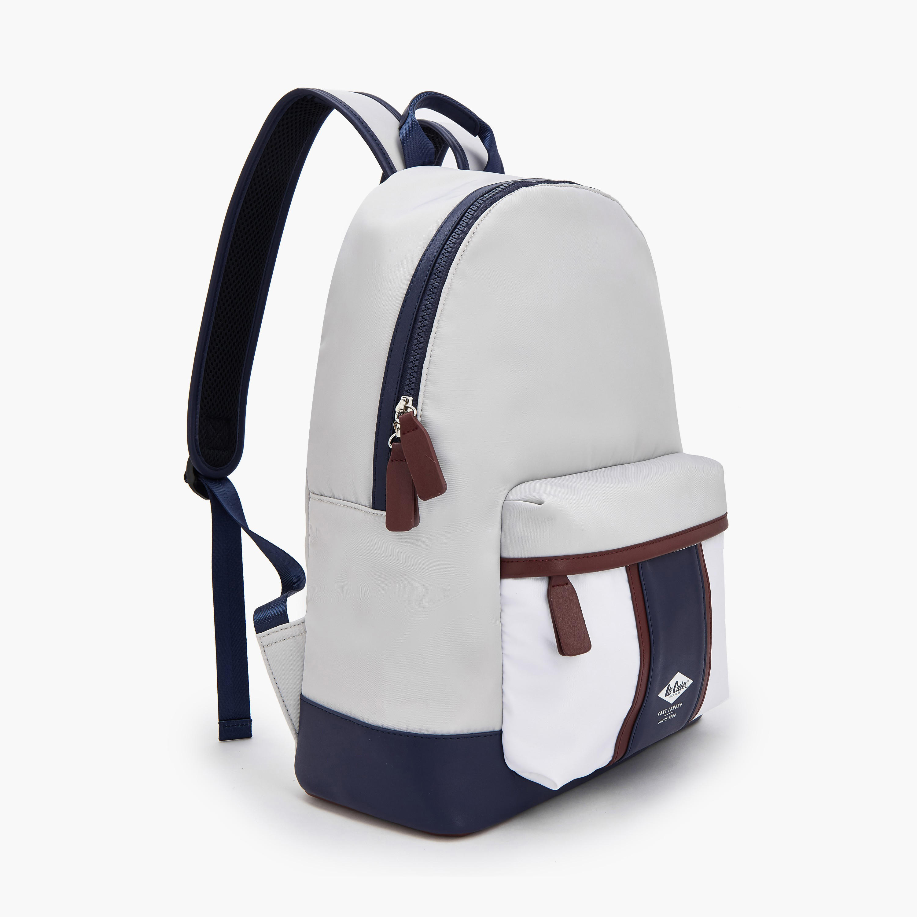 Lee Cooper Colorblock Print Backpack with Padded Straps-women-bagsandwallets-backpacks-image-2