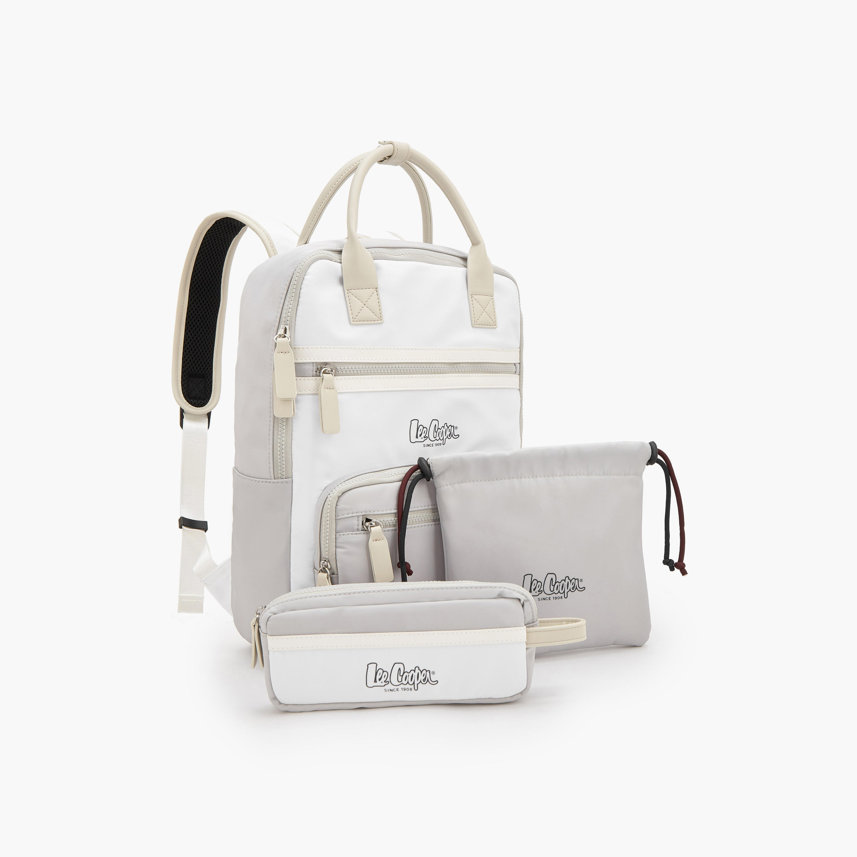 Lee Cooper Colourblock Backpack with Pencil Pouch-women-bagsandwallets-backpacks-image-7