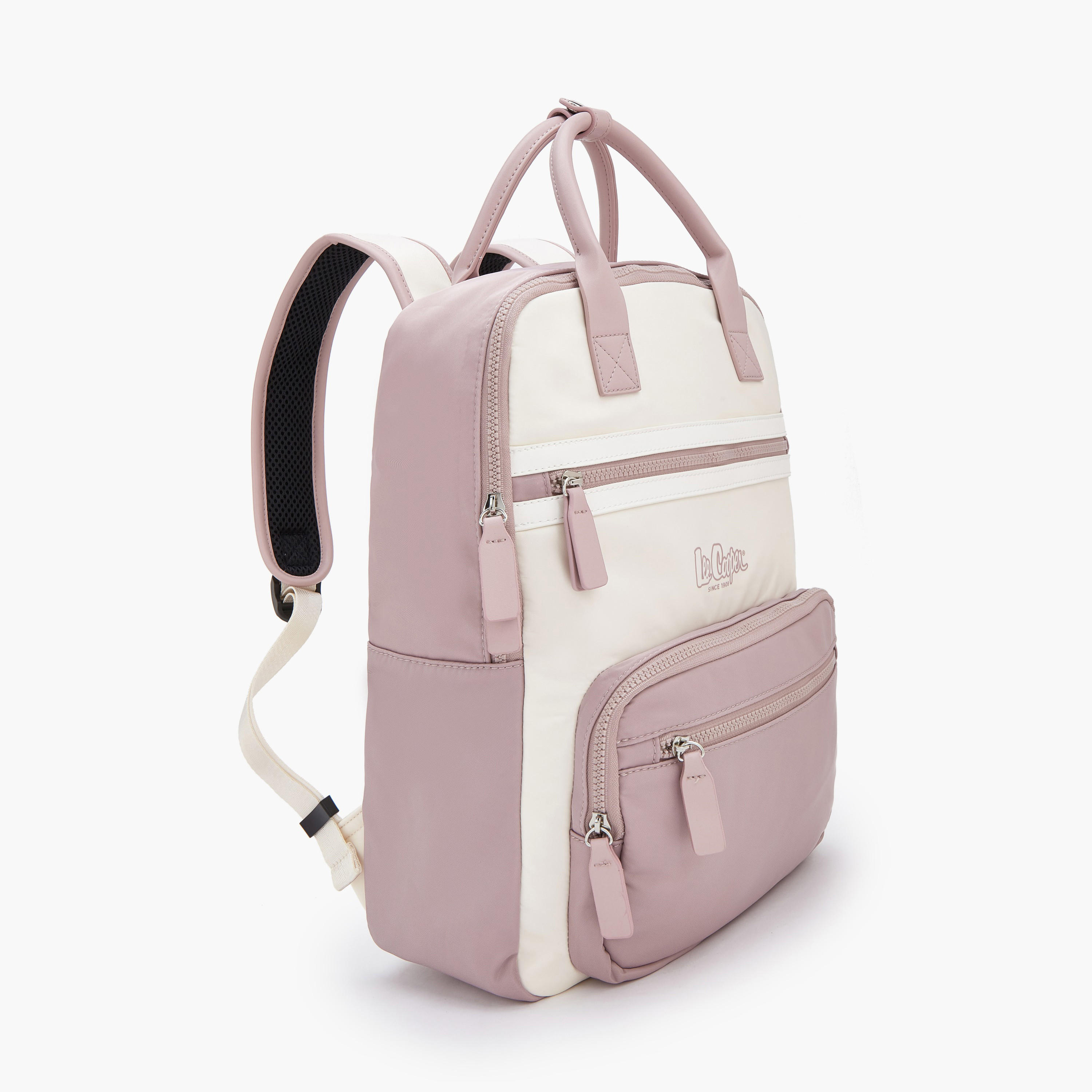 Lee Cooper Colourblock Backpack with Pencil Pouch-women-bagsandwallets-backpacks-image-2