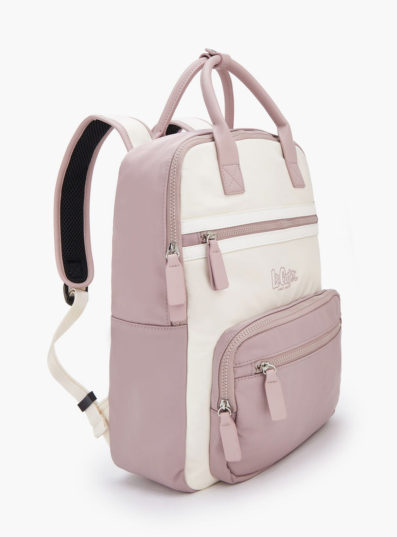 Lee Cooper Colourblock Backpack with Pencil Pouch-women-bagsandwallets-backpacks-image-2