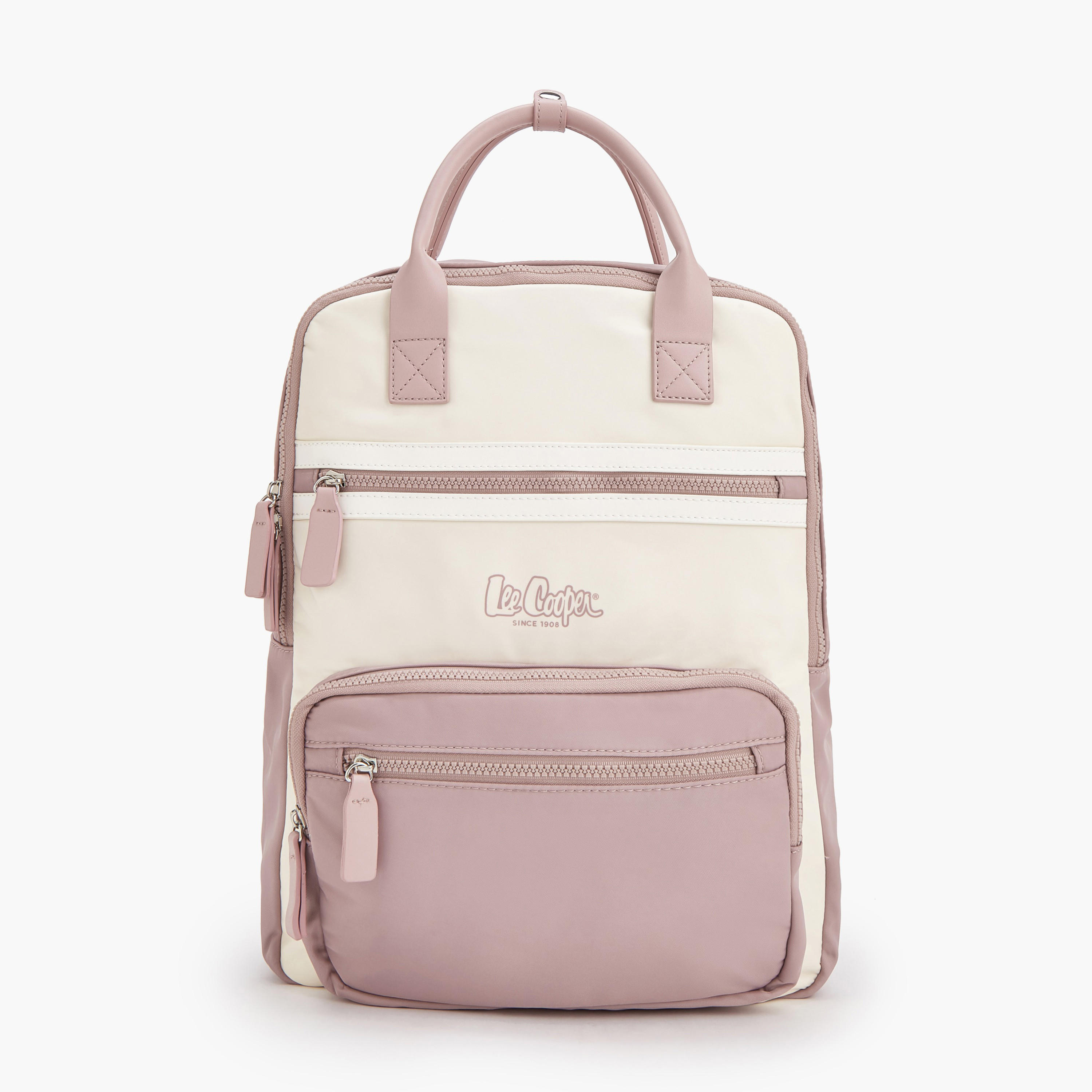Lee Cooper Colourblock Backpack with Pencil Pouch-women-bagsandwallets-backpacks-image-3
