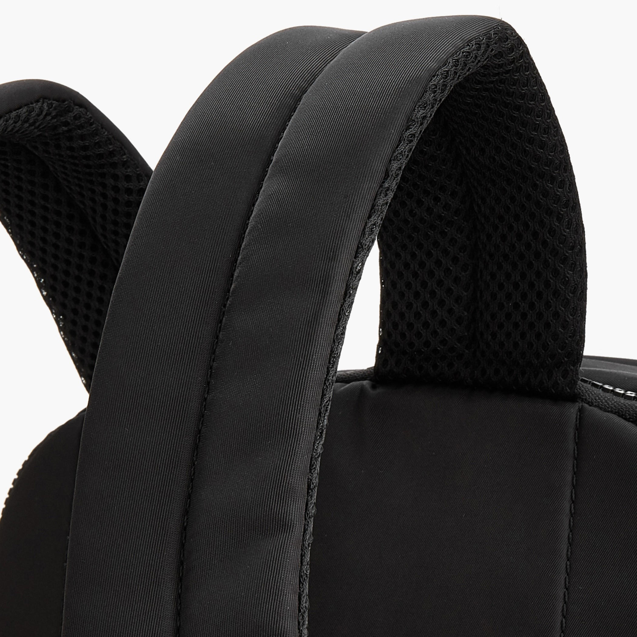 Lee Cooper Logo Print Backpack with Mesh Pocket-women-bagsandwallets-backpacks-image-6